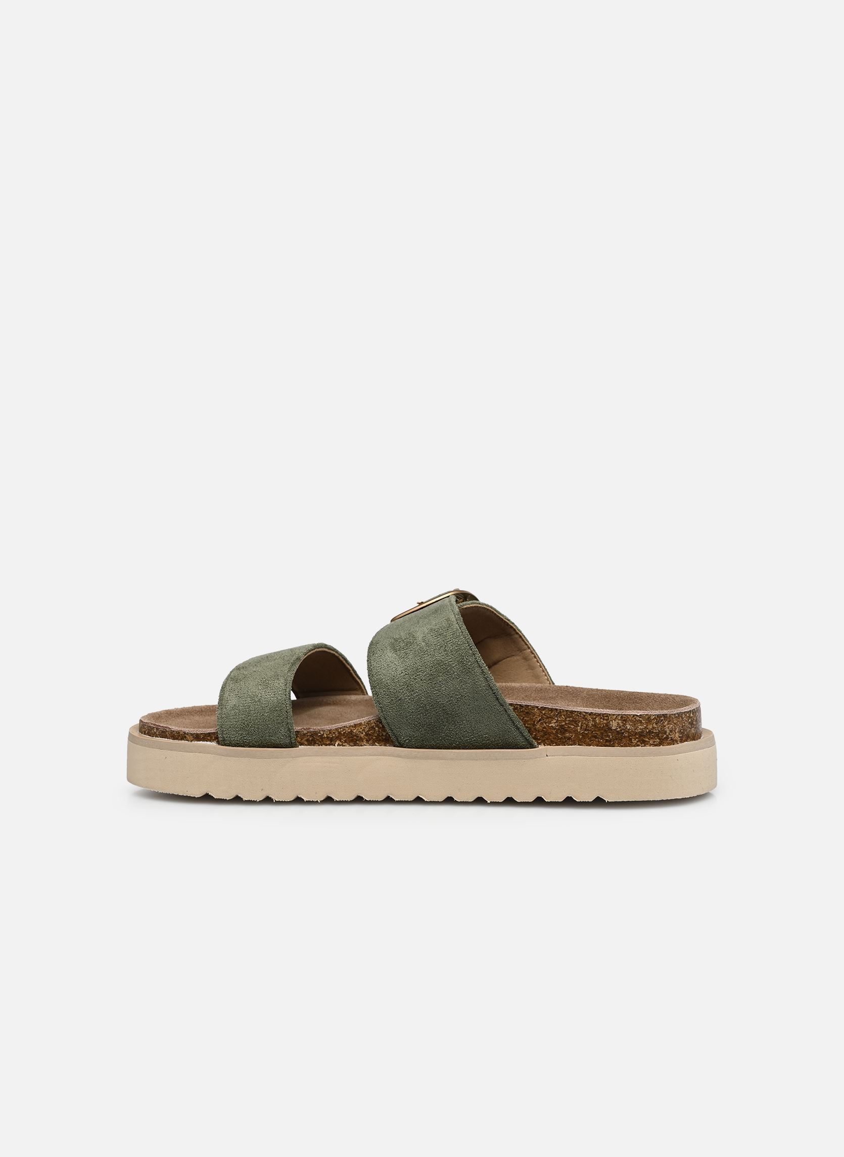 Mules C26N094 femme vert LPB -LES PETITES BOMBES Mules C26N094 femme vert KAKI SUEDINE