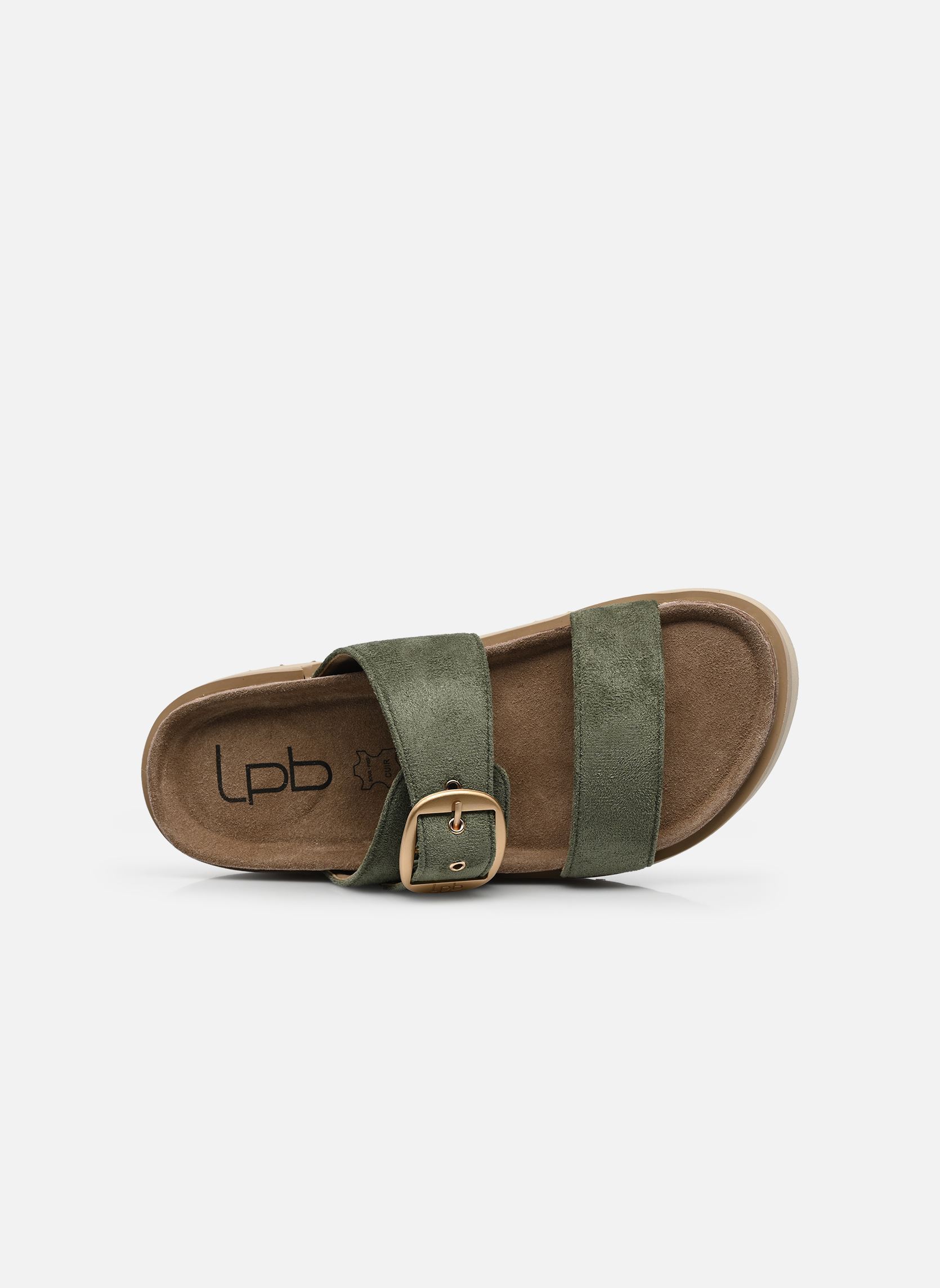 Mules C26N094 femme vert LPB -LES PETITES BOMBES Mules C26N094 femme vert KAKI SUEDINE