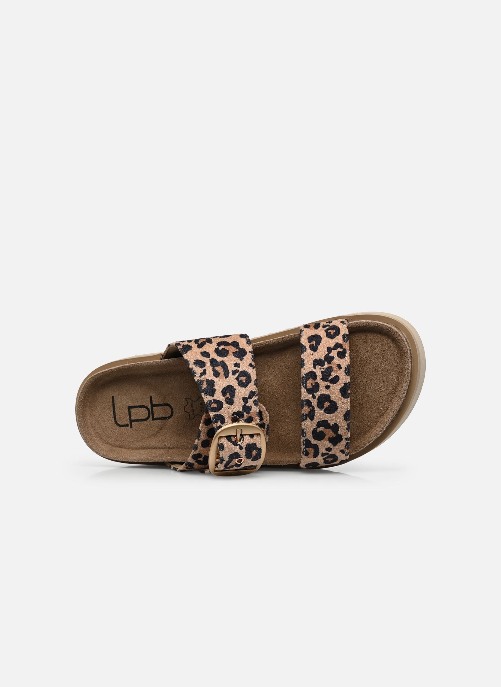 Pantoletten C26N094 damen mehrfarbig LPB -LES PETITES BOMBES Pantoletten C26N094 damen mehrfarbig LEOPARD SUEDINE