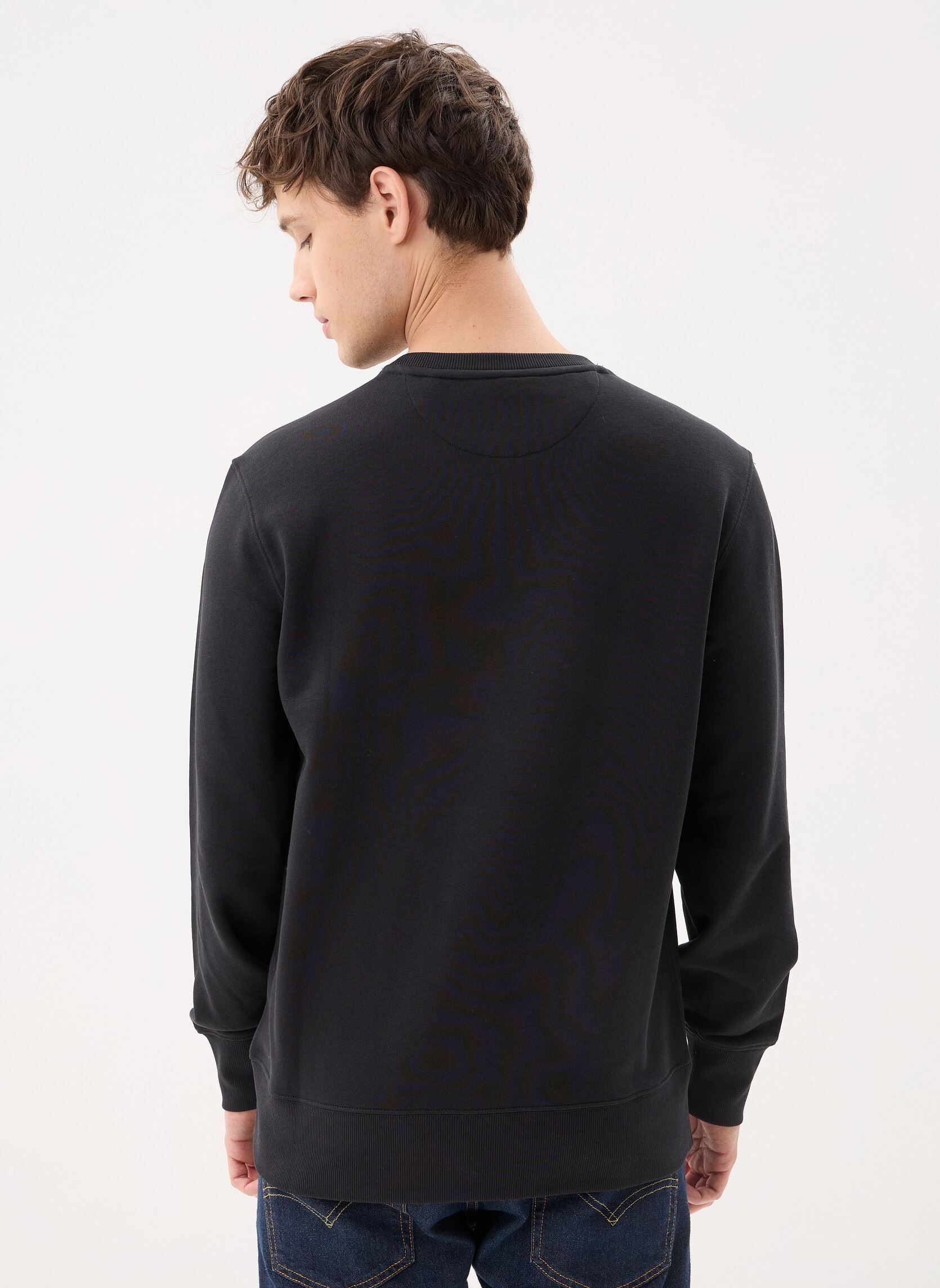 Sweatshirts Reg Shield C-Neck Sweat heren zwart GANT Sweatshirts Reg Shield C-Neck Sweat heren zwart BLACK