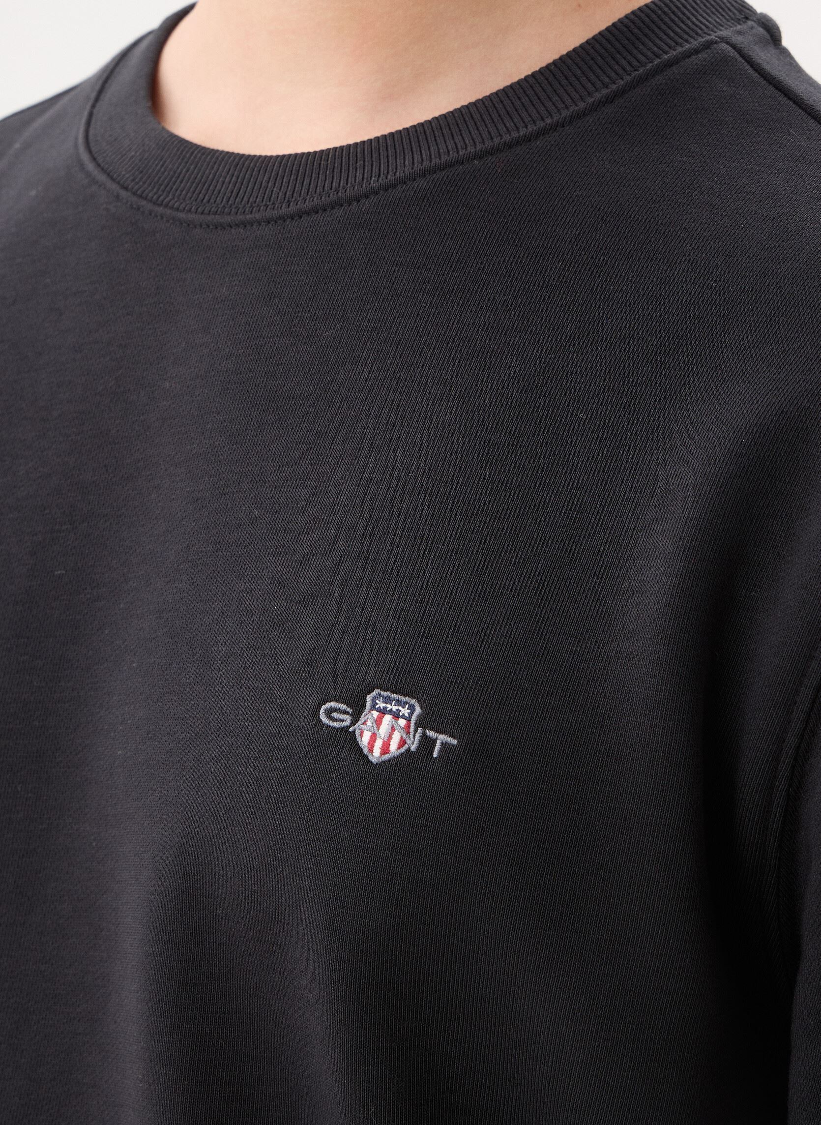 Sweatshirts Reg Shield C-Neck Sweat heren zwart GANT Sweatshirts Reg Shield C-Neck Sweat heren zwart BLACK