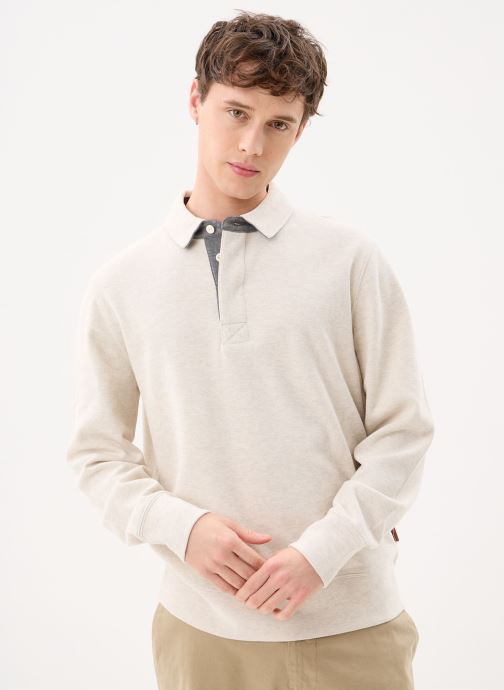 GANT Korte mouwen polo's Light Sacker Rib Ls Polo heren beige
