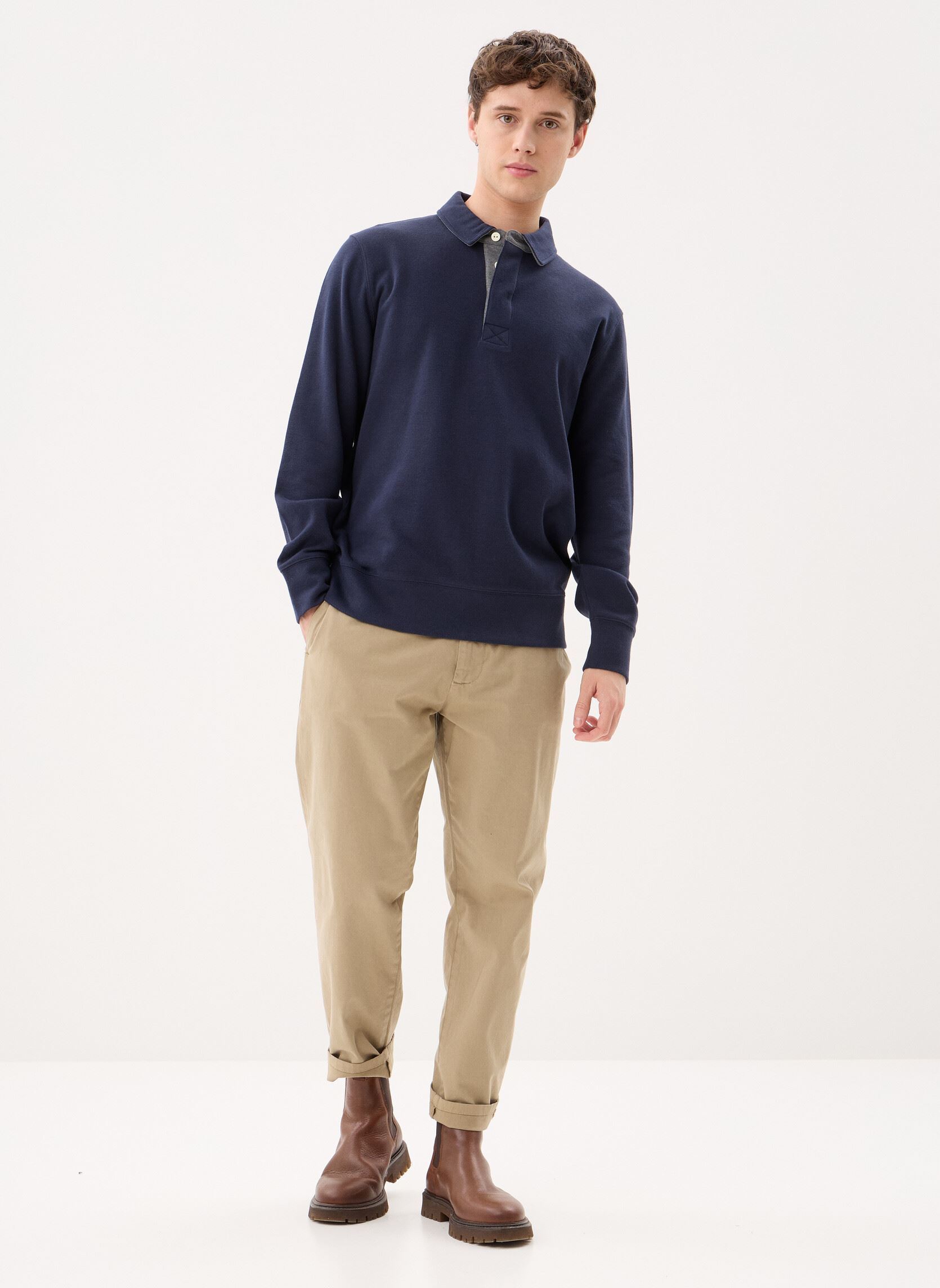 Korte mouwen polo's Light Sacker Rib Ls Polo heren blauw GANT Korte mouwen polo's Light Sacker Rib Ls Polo heren blauw EVENING BLUE