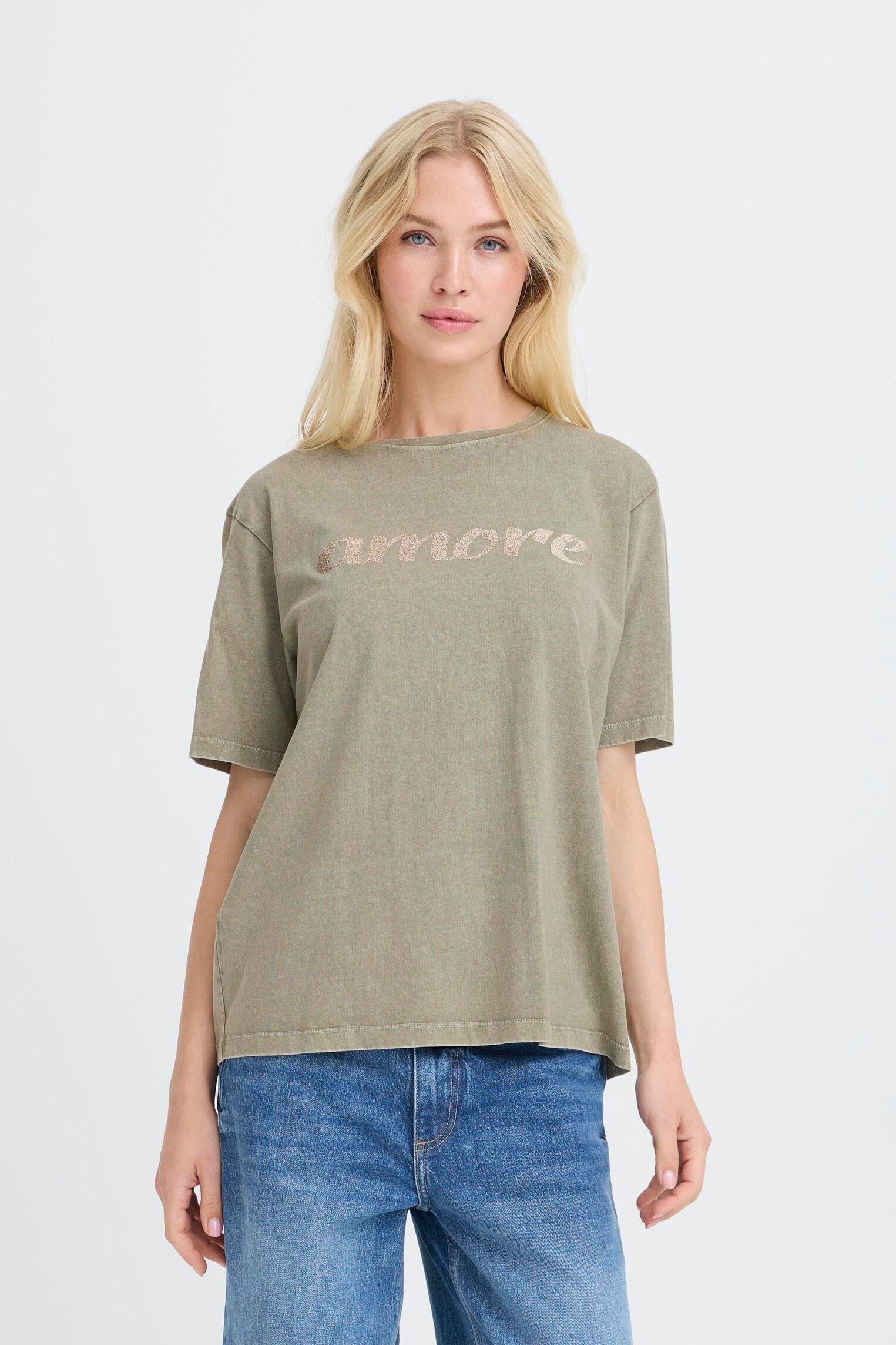 Kurzarm-T-Shirts Bysolko Tshirt 3 damen grün B-Young Kurzarm-T-Shirts Bysolko Tshirt 3 damen grün Vetiver