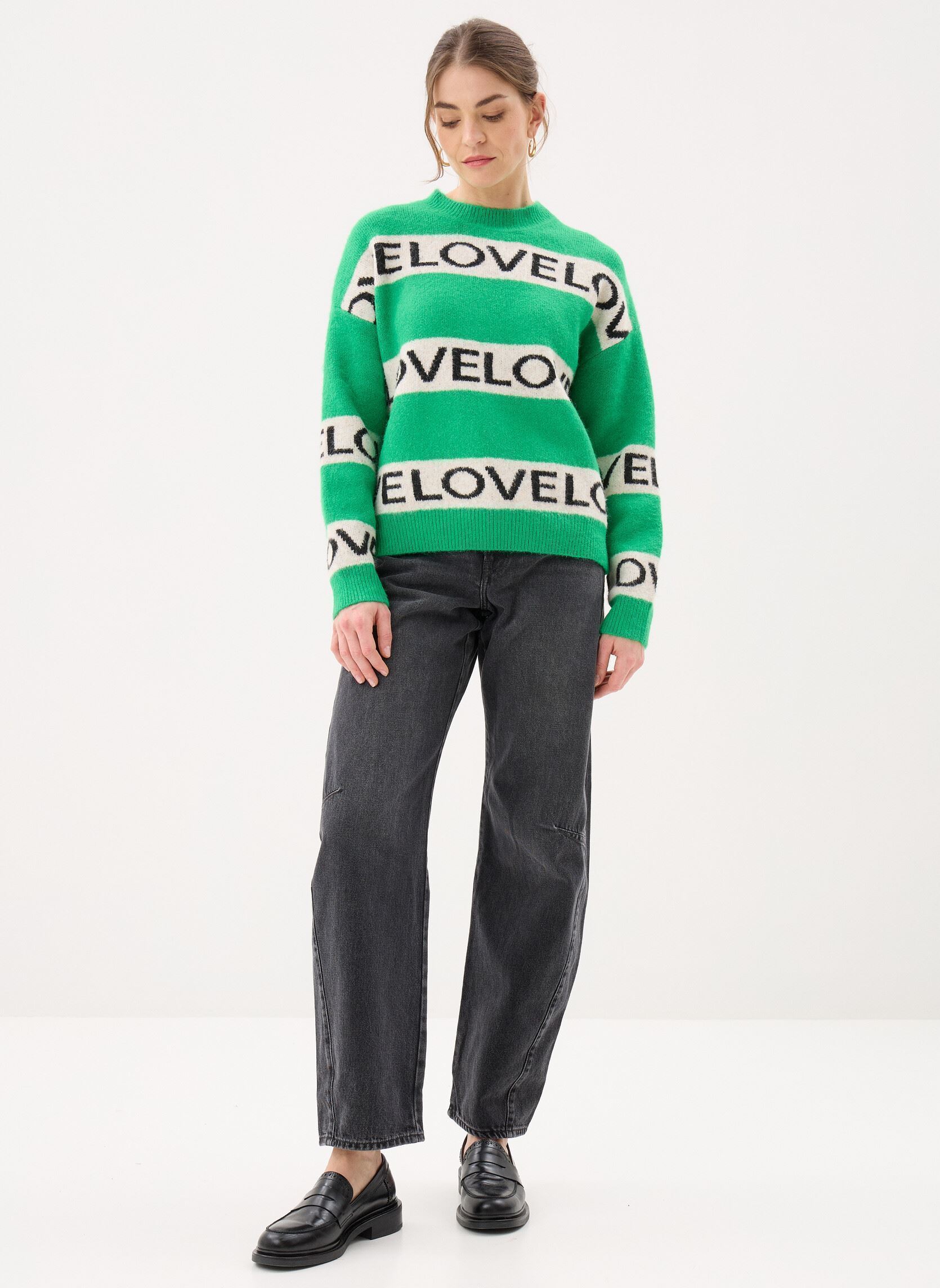 Pullover Byomea Love Jumper damen grün B-Young Pullover Byomea Love Jumper damen grün Leprechaun Love