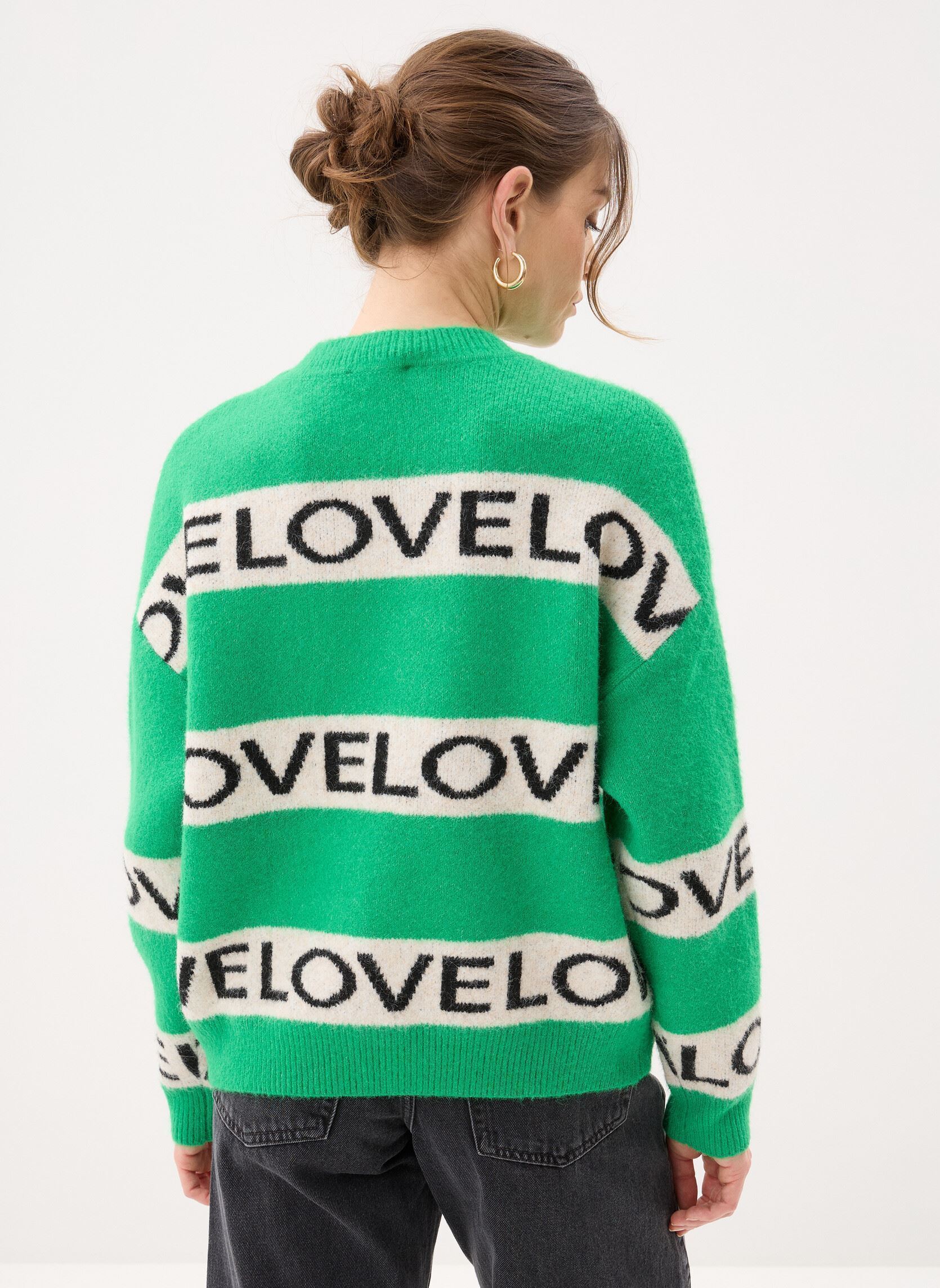 Pullover Byomea Love Jumper damen grün B-Young Pullover Byomea Love Jumper damen grün Leprechaun Love