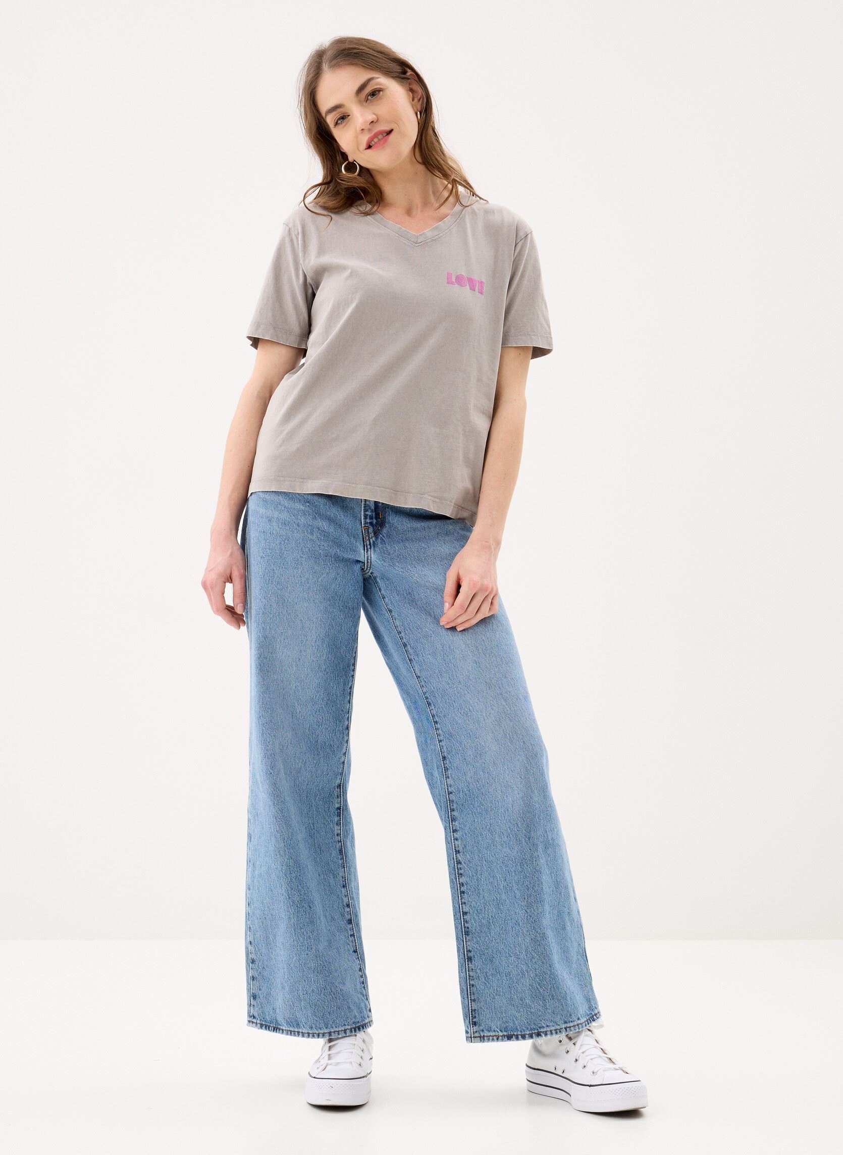 Kurzarm-T-Shirts Bysolko Tshirt 5 damen grau B-Young Kurzarm-T-Shirts Bysolko Tshirt 5 damen grau GRAY FLANNEL