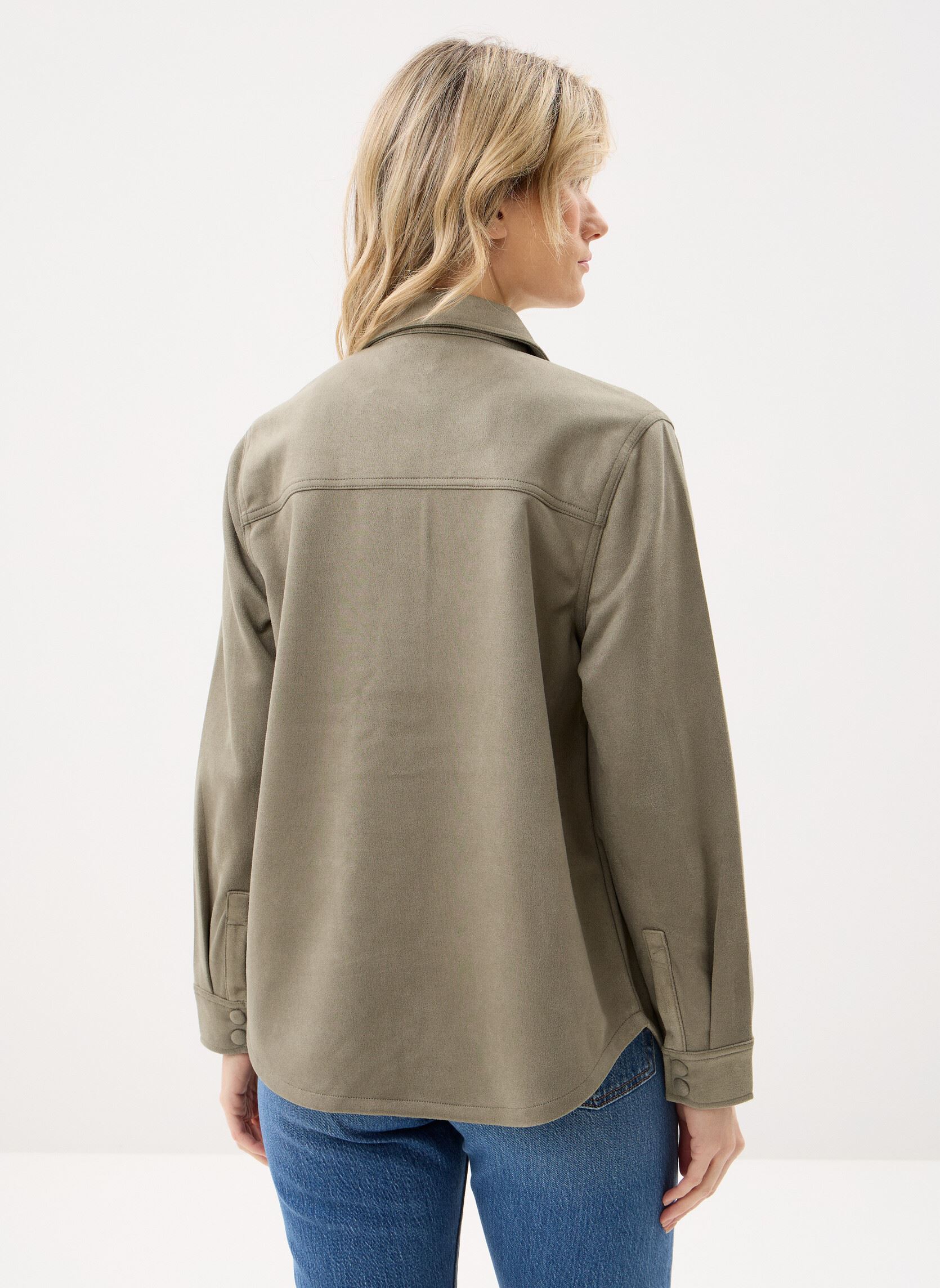 Langarm-Hemden Bytomira Shirt damen grün B-Young Langarm-Hemden Bytomira Shirt damen grün Vetiver