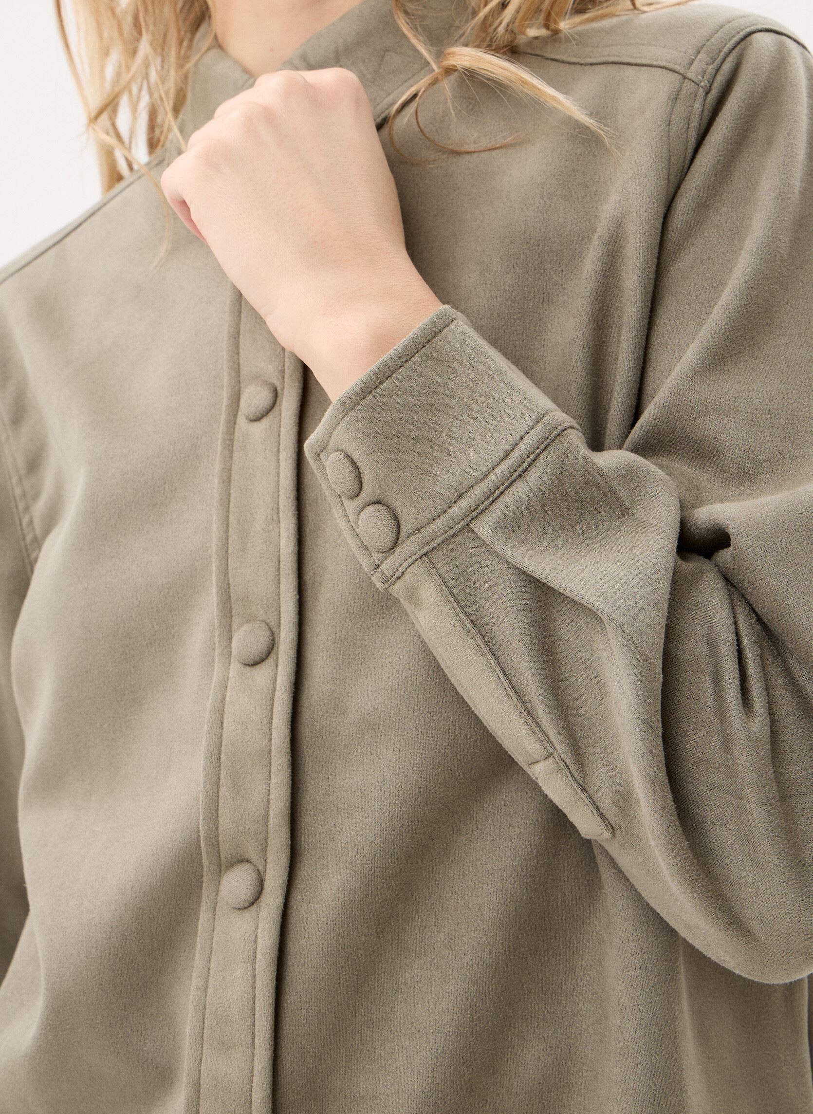 Langarm-Hemden Bytomira Shirt damen grün B-Young Langarm-Hemden Bytomira Shirt damen grün Vetiver