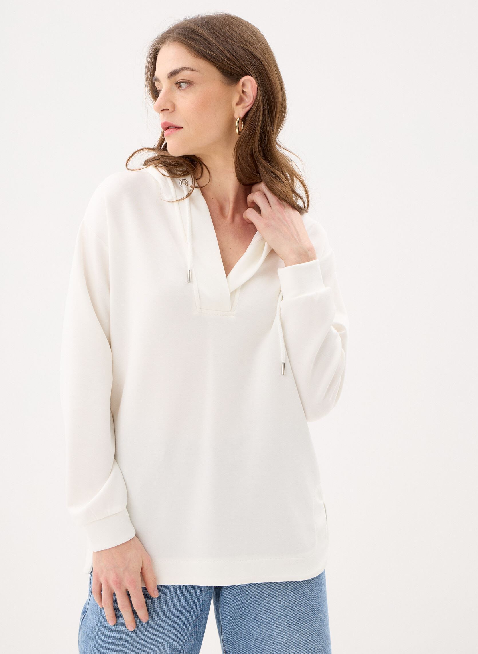 Kapuzenpullover Bypusti Hoodie 2 damen weiß B-Young Kapuzenpullover Bypusti Hoodie 2 damen weiß Marshmallow