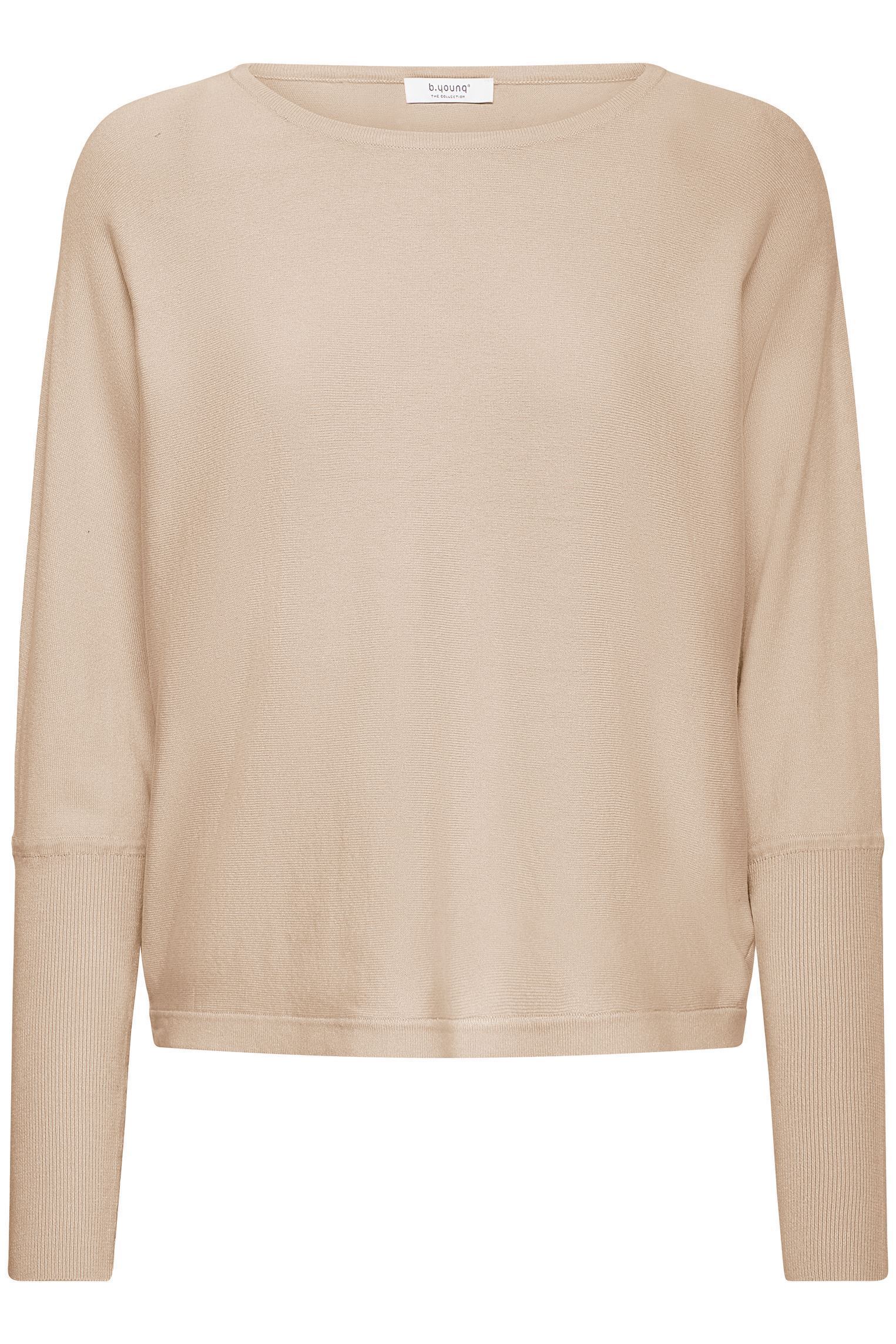 Pulls Bymmorla Bat Jumper femme beige B-Young Pulls Bymmorla Bat Jumper femme beige HUMUS MELANGE