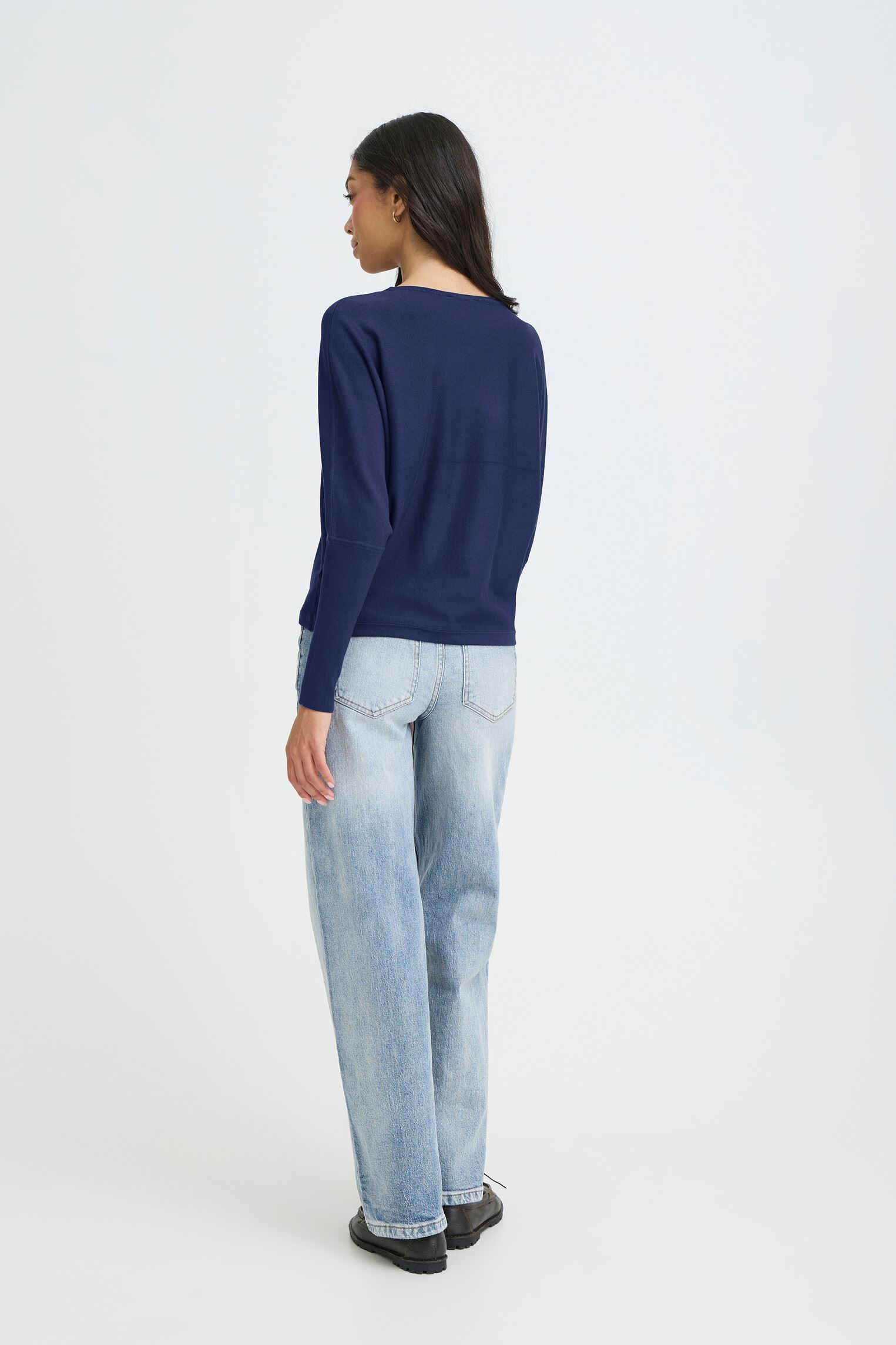 Pullover Bymmorla Bat Jumper damen blau B-Young Pullover Bymmorla Bat Jumper damen blau MEDIEVAL BLUE