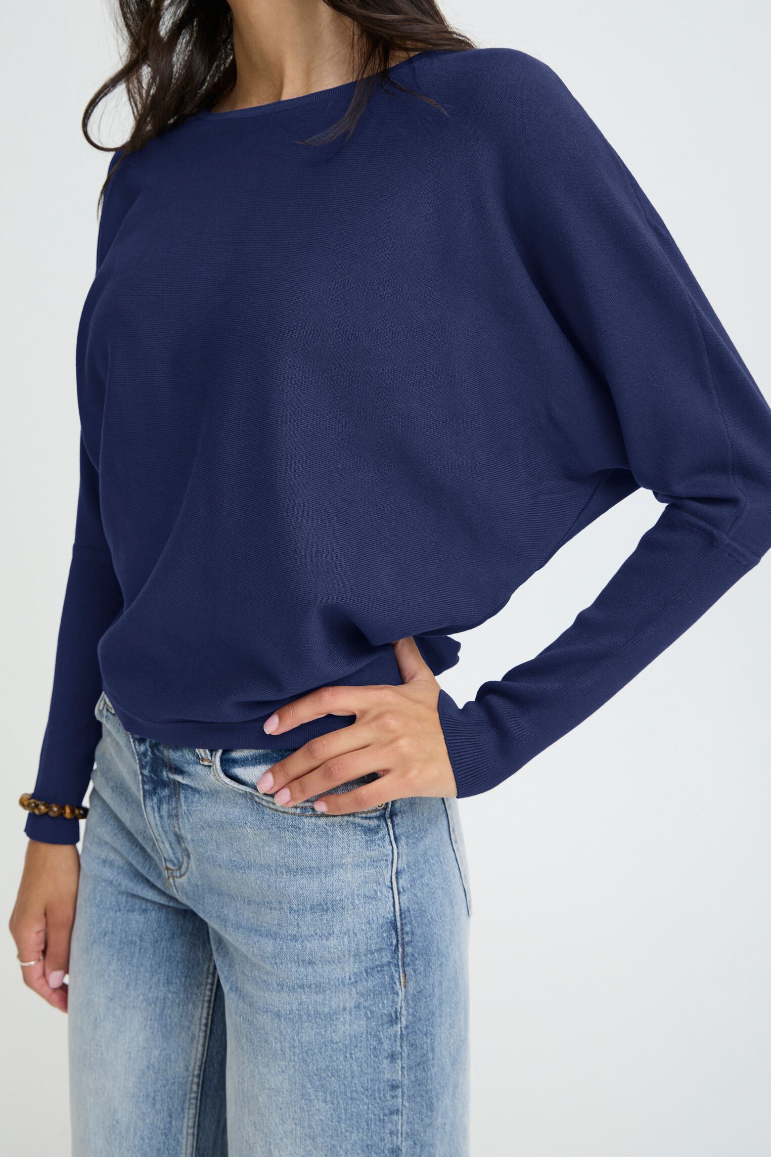 Pullover Bymmorla Bat Jumper damen blau B-Young Pullover Bymmorla Bat Jumper damen blau MEDIEVAL BLUE