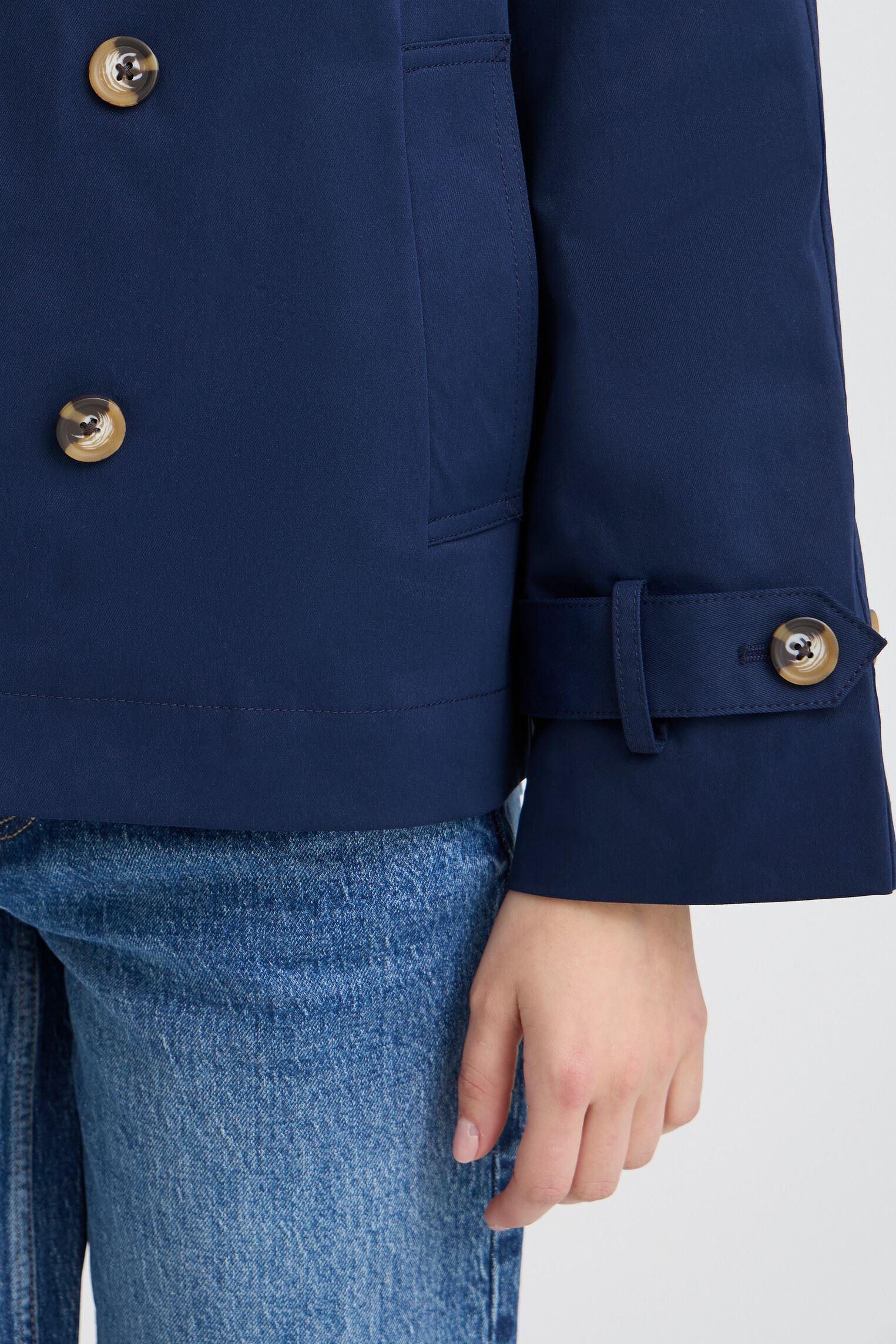 Trench-coats Byamona Sh Trench Coat femme bleu B-Young Trench-coats Byamona Sh Trench Coat femme bleu Copenhagen Night