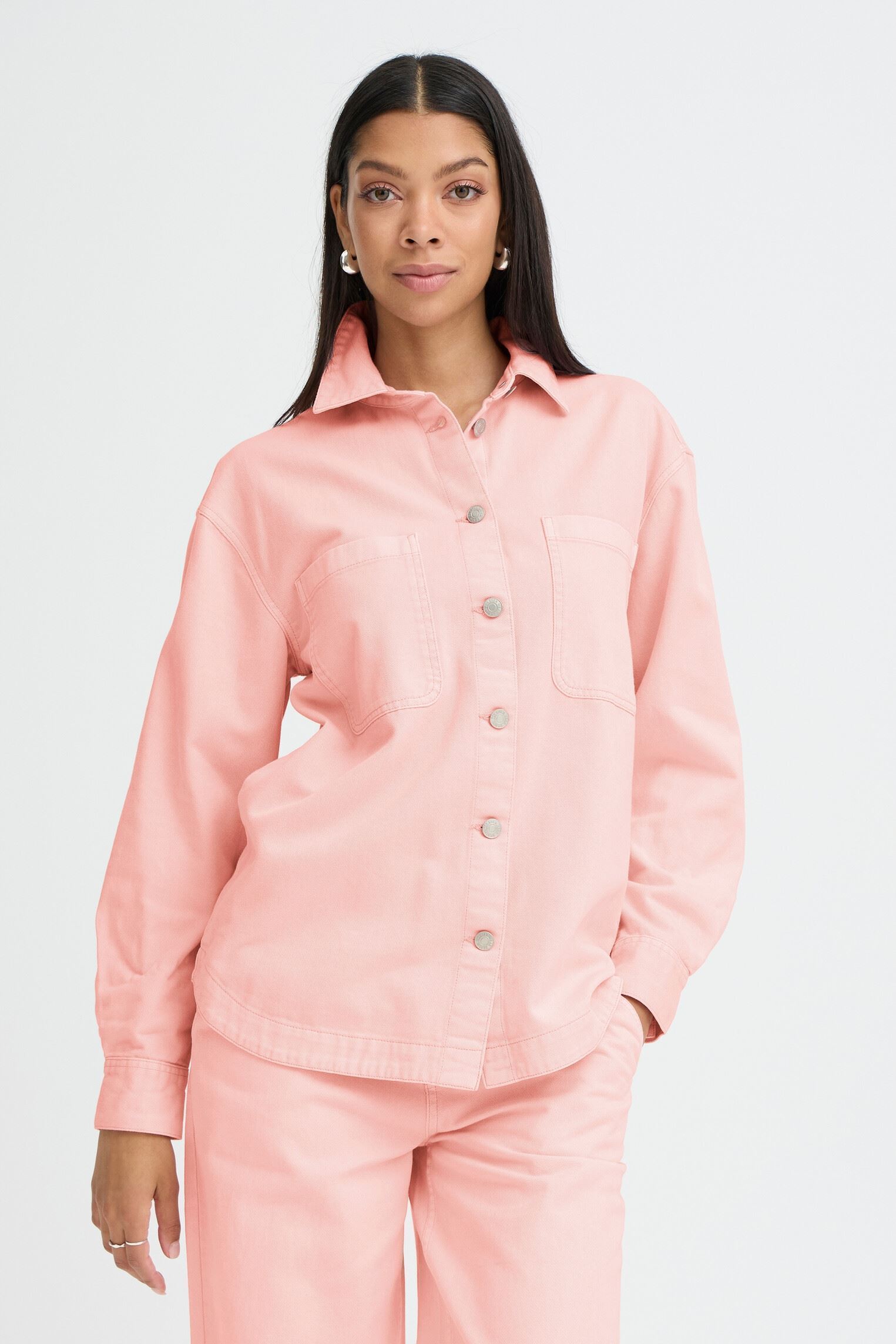 Langarm-Hemden Bykainno Shirt damen rosa B-Young Langarm-Hemden Bykainno Shirt damen rosa Parfait Pink