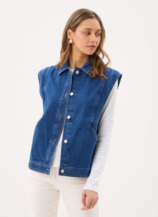 B-Young Vestes sans manches Bykakai Waistcoat femme bleu