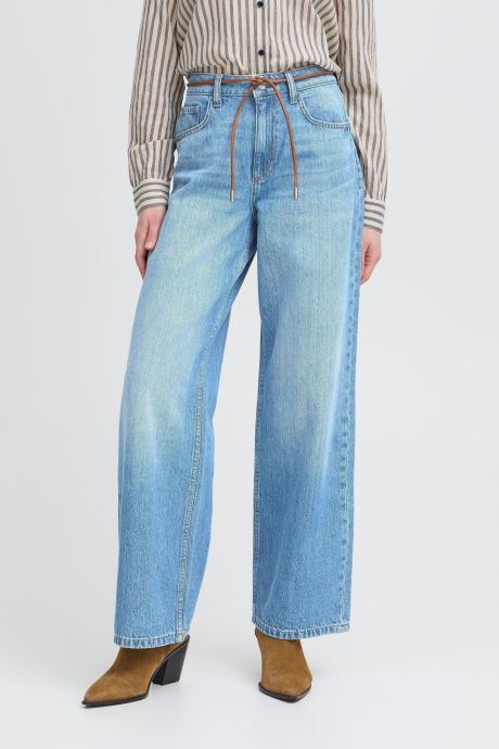 B-Young Wijde jeans / Flared Jeans Bykacila Jeans dames blauw