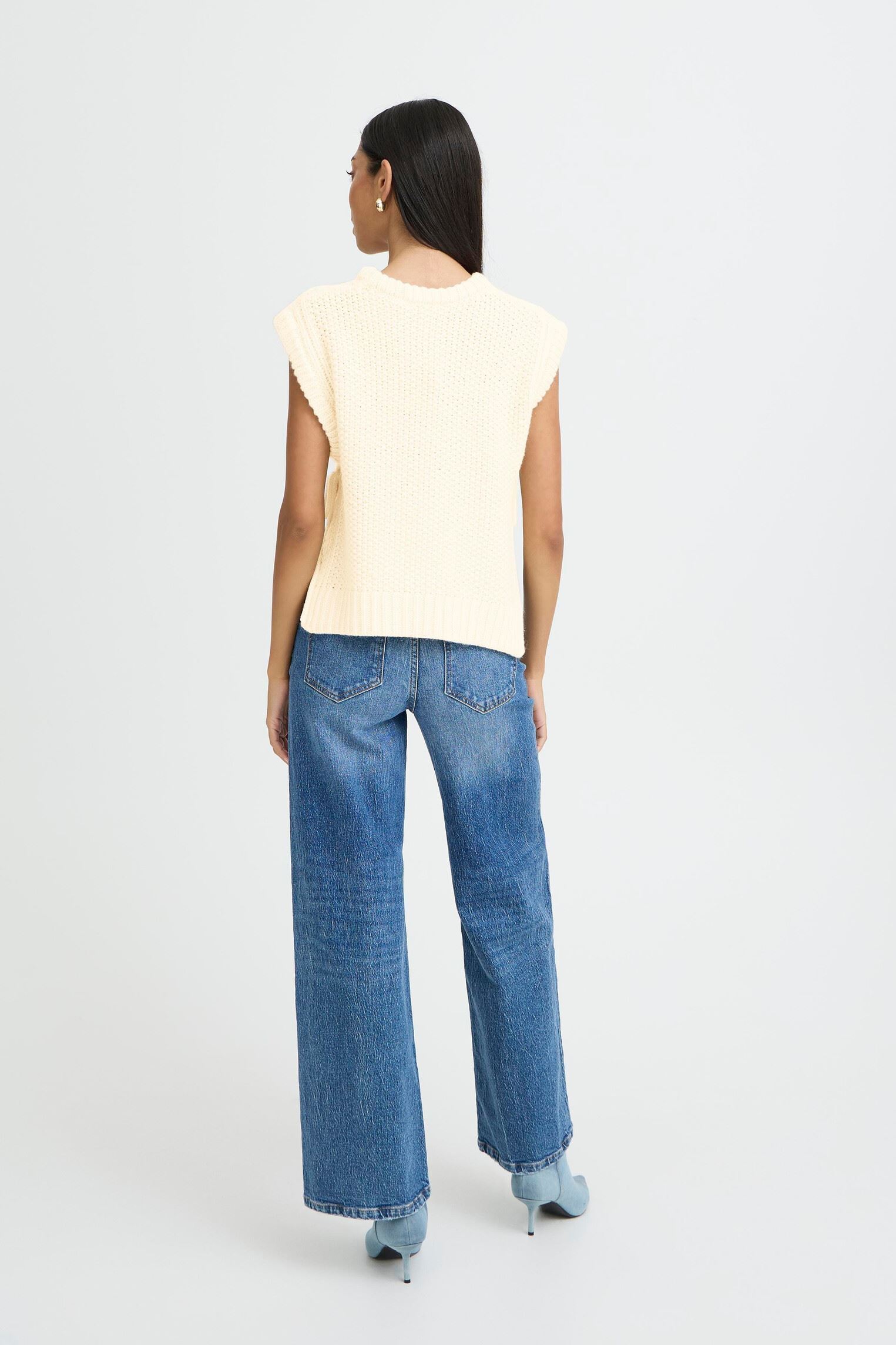 Pulls Bynitta Slipover femme blanc B-Young Pulls Bynitta Slipover femme blanc Birch