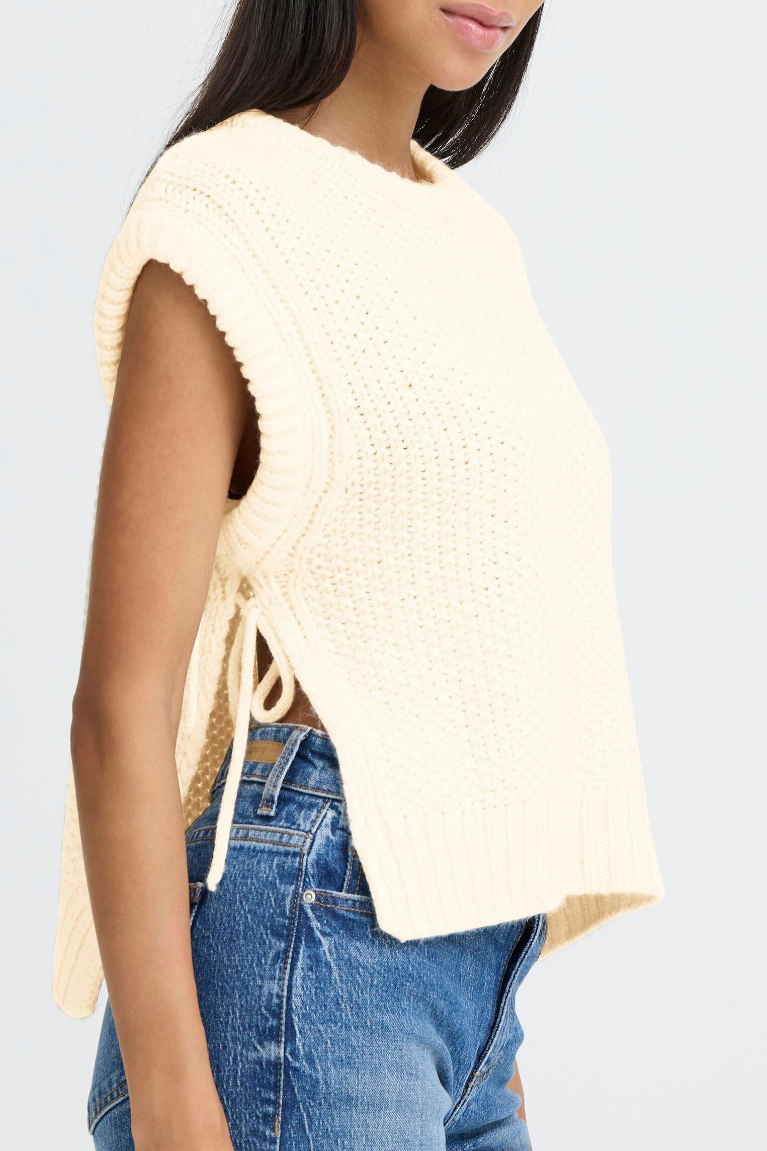 Pulls Bynitta Slipover femme blanc B-Young Pulls Bynitta Slipover femme blanc Birch