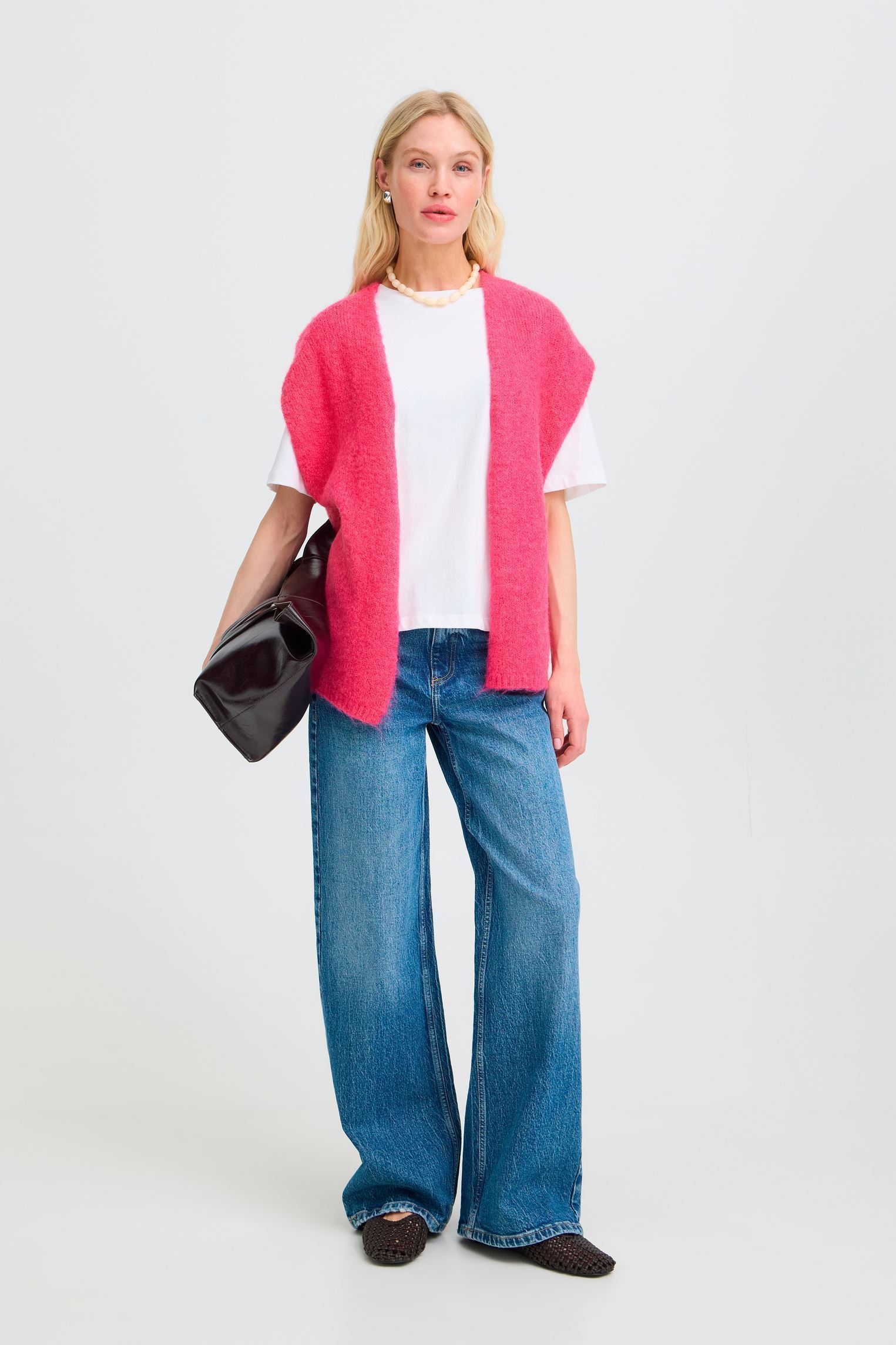 Gilets Bymillers Vest 2 femme rose B-Young Gilets Bymillers Vest 2 femme rose FESTIVAL FUCHSIA