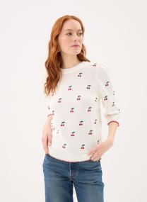 Truien Bymelba Jumper dames wit B-Young Truien Bymelba Jumper dames wit Marshmallow Embroidery