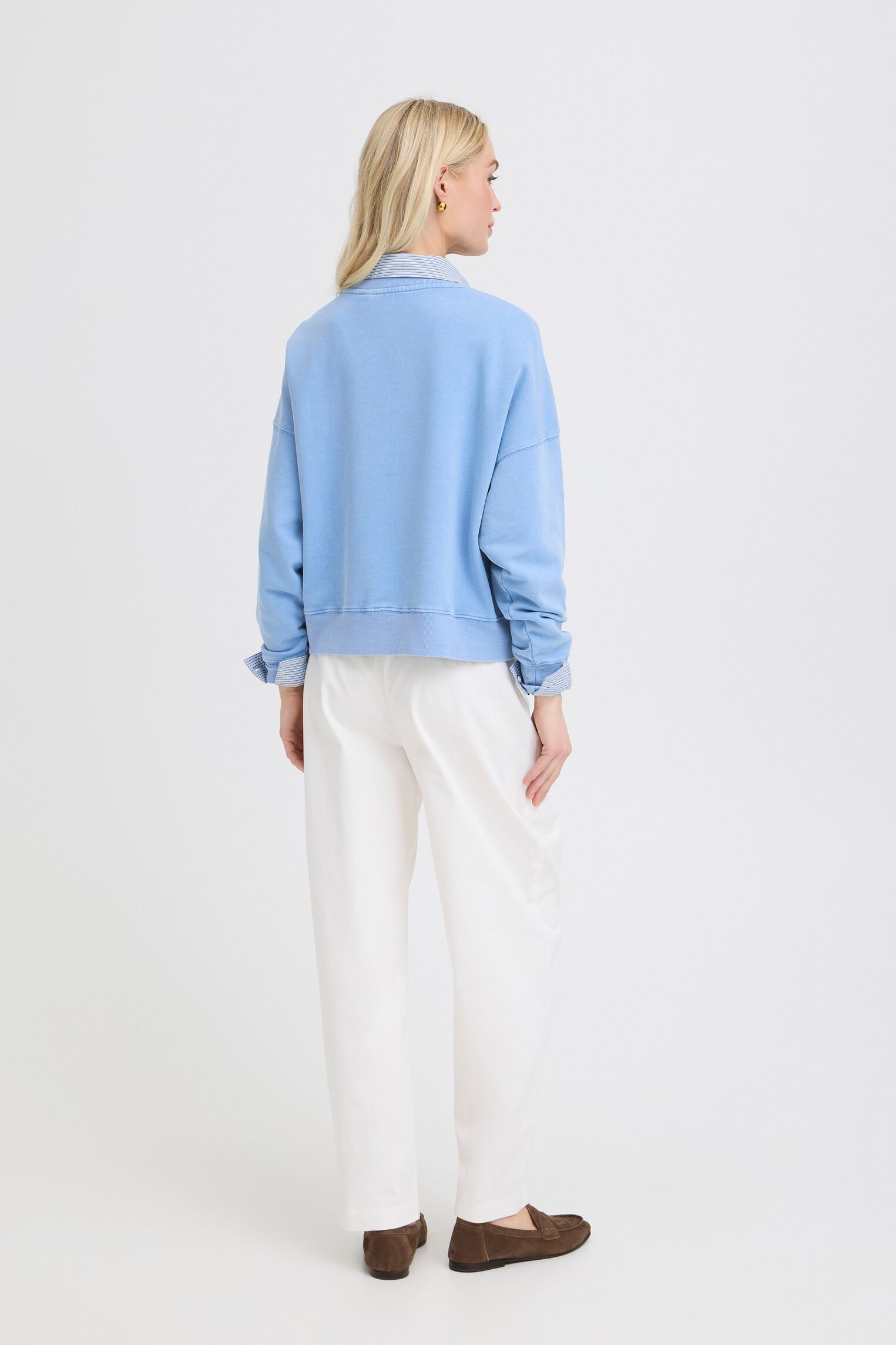 Sweatshirts Byrasma Cherish Sweatshirt femme bleu B-Young Sweatshirts Byrasma Cherish Sweatshirt femme bleu Della Robbia Blue