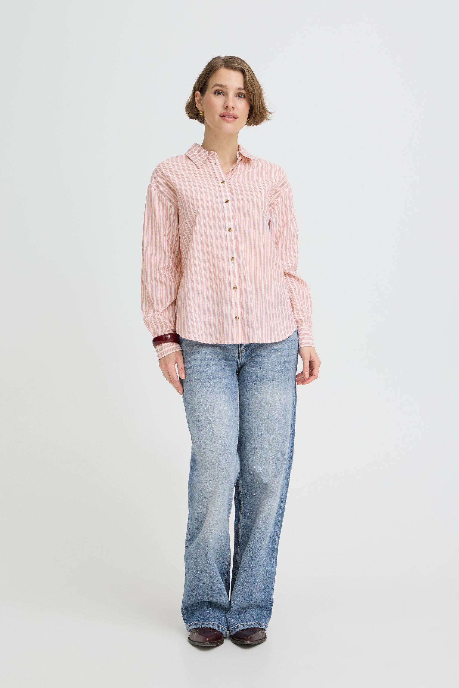 Hemden Bygillo Ls Shirt damen weiß B-Young Hemden Bygillo Ls Shirt damen weiß BIRCH STRIPE