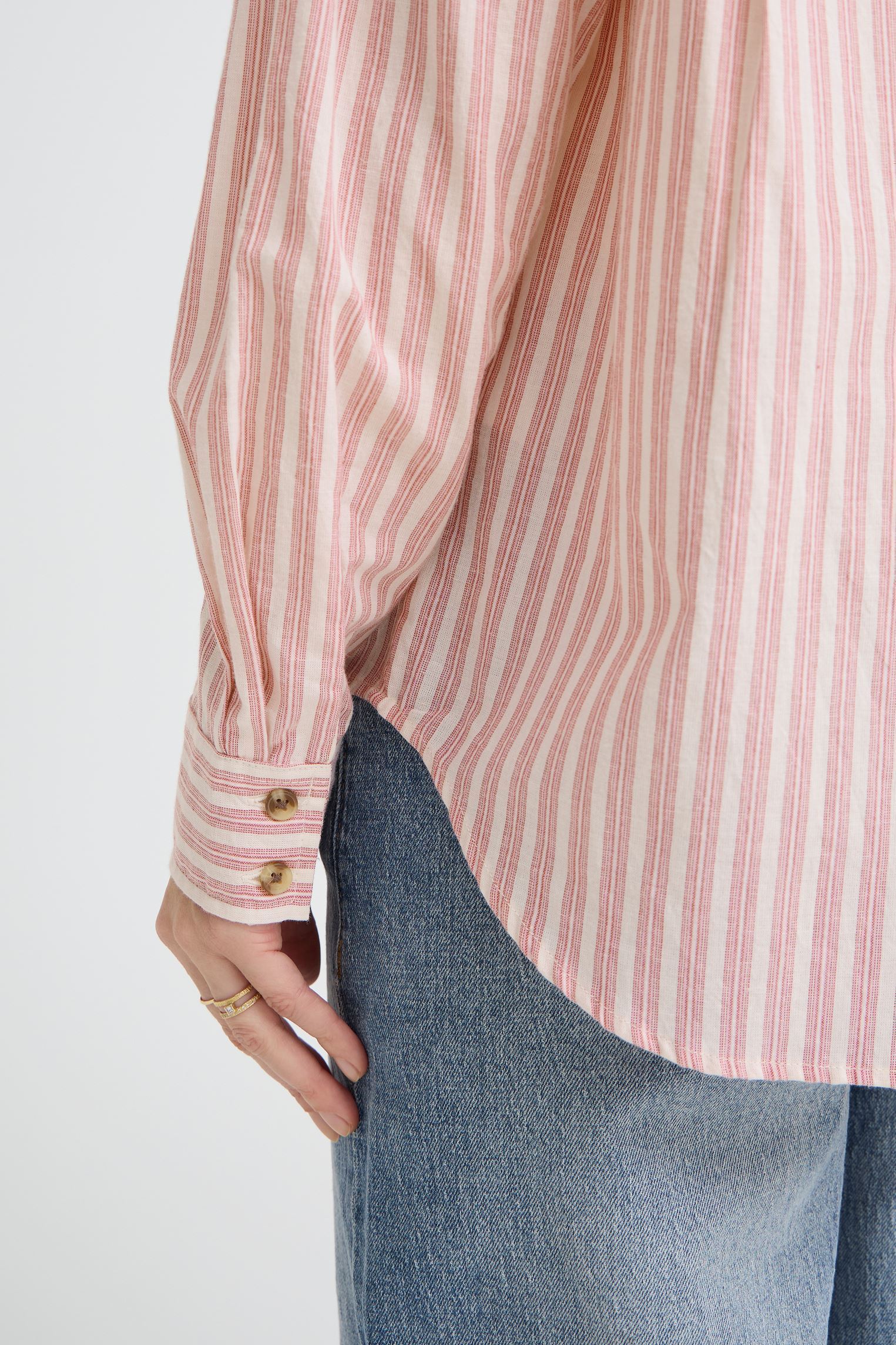 Hemden Bygillo Ls Shirt damen weiß B-Young Hemden Bygillo Ls Shirt damen weiß BIRCH STRIPE