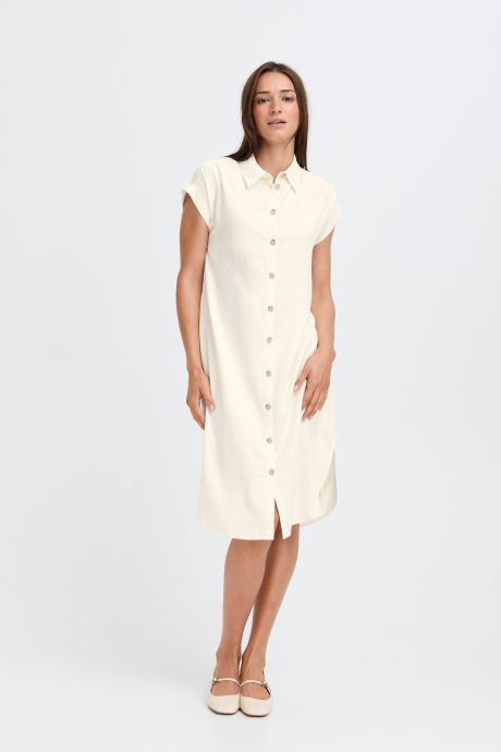 B-Young Jurken Byfalakka Ss Shirt Dress dames wit