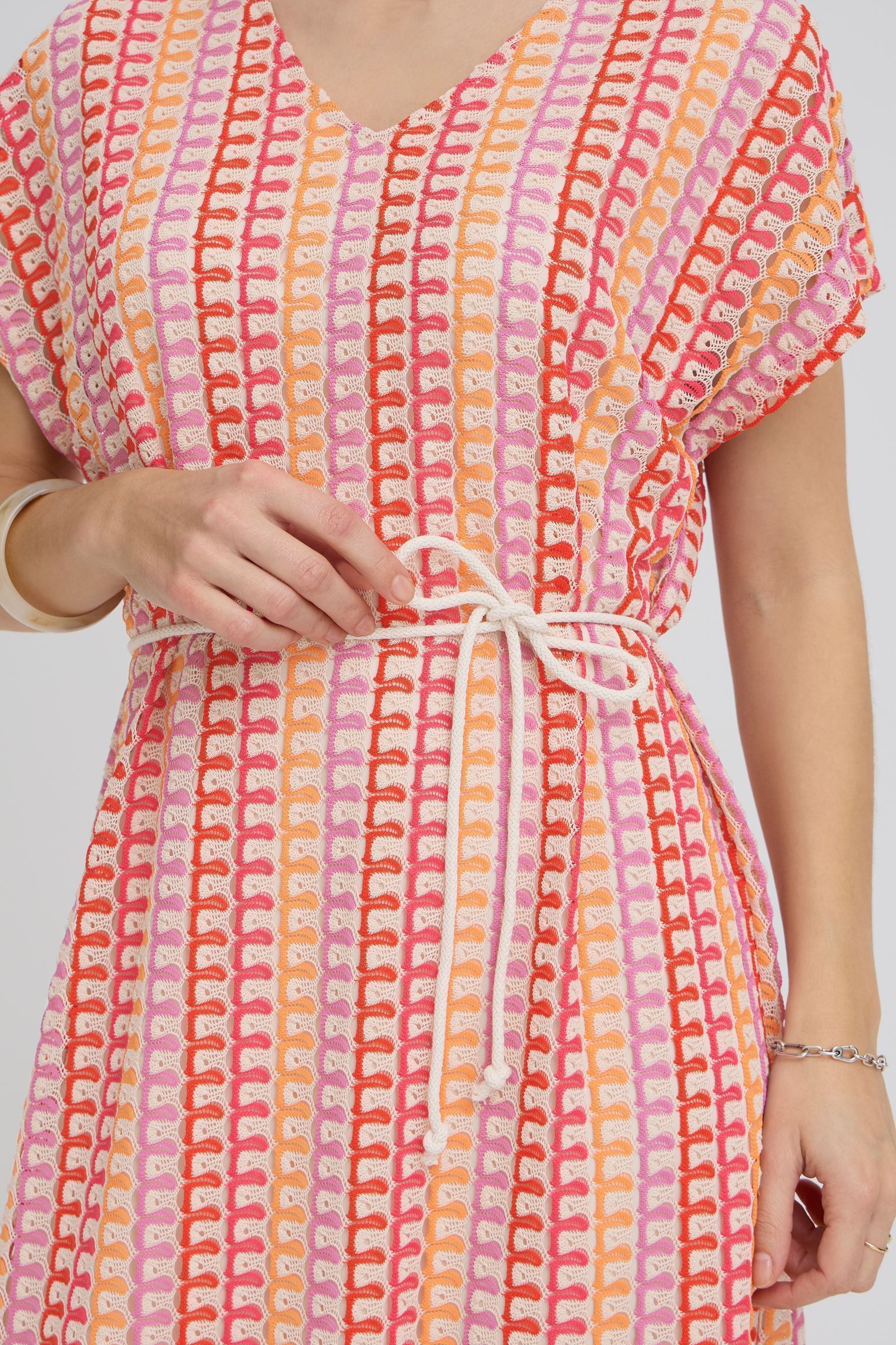 Robes longues Byprisca Dress femme rose B-Young Robes longues Byprisca Dress femme rose RASPBERRY ROSE MULTI
