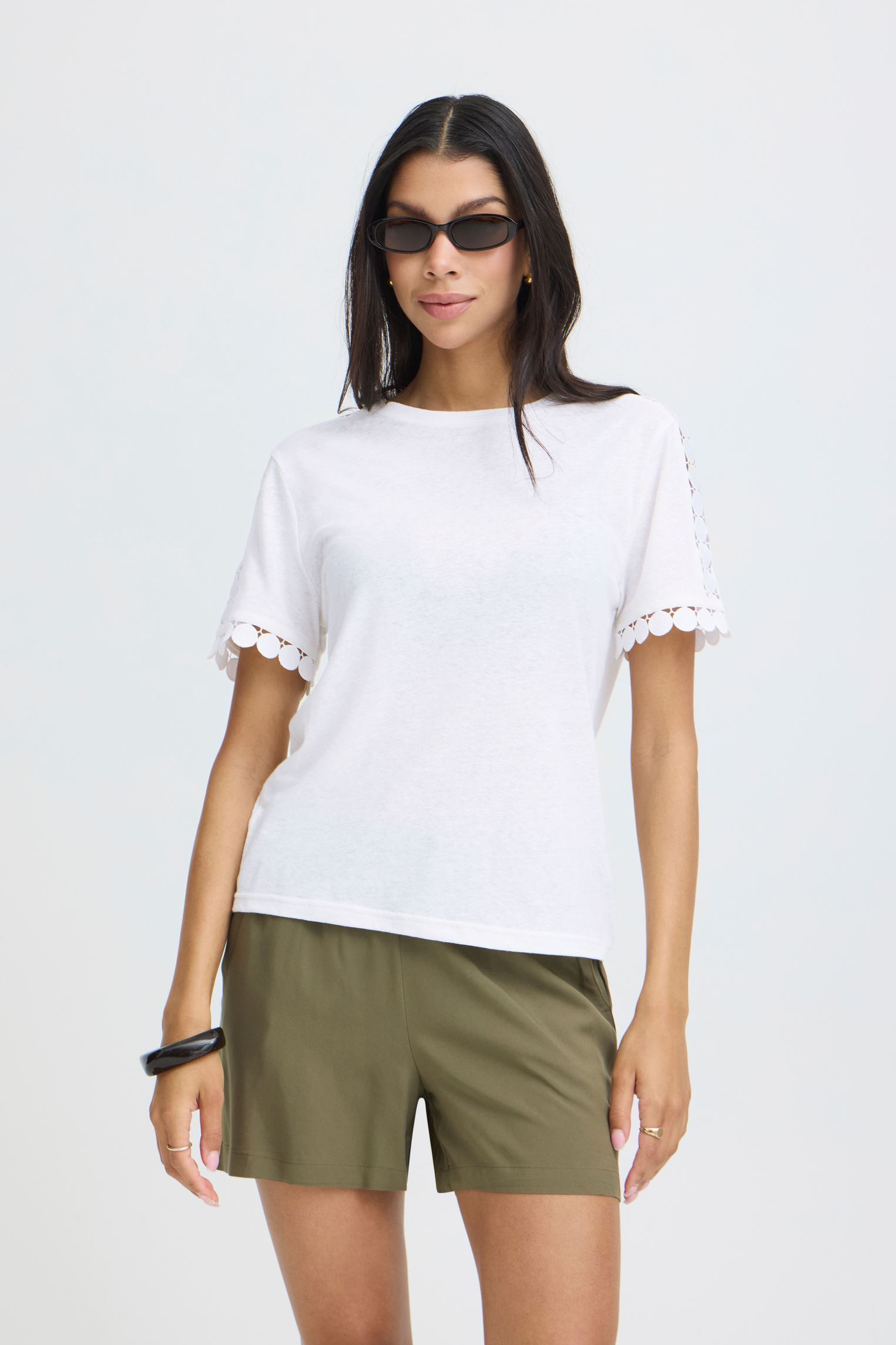 Tee-shirts Bysolta Tshirt femme blanc B-Young Tee-shirts Bysolta Tshirt femme blanc Marshmallow