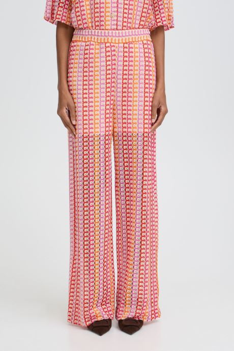 B-Young Rechte broeken Byprisca Pants dames roze