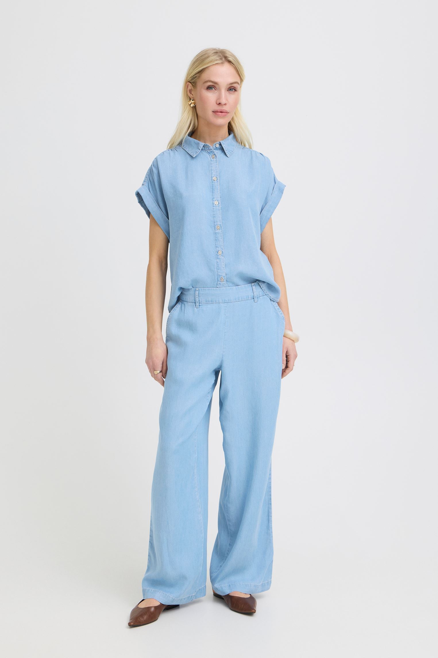 Wijde jeans / Flared Jeans Bykosmo Wide Pants 3 dames blauw B-Young Wijde jeans / Flared Jeans Bykosmo Wide Pants 3 dames blauw Ligth Blue Denim