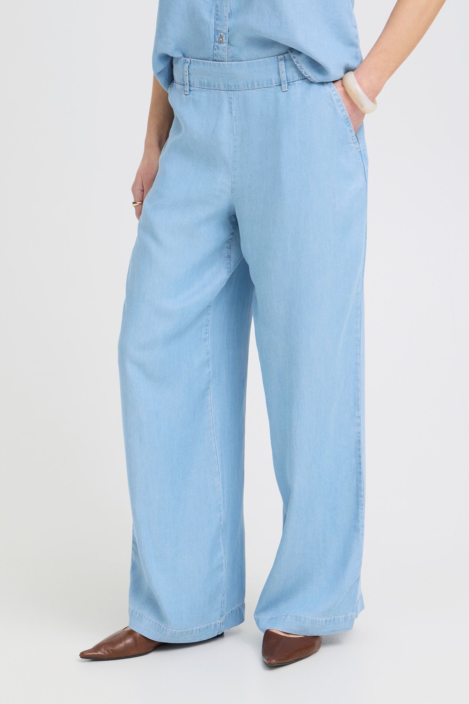 Wijde jeans / Flared Jeans Bykosmo Wide Pants 3 dames blauw B-Young Wijde jeans / Flared Jeans Bykosmo Wide Pants 3 dames blauw Ligth Blue Denim