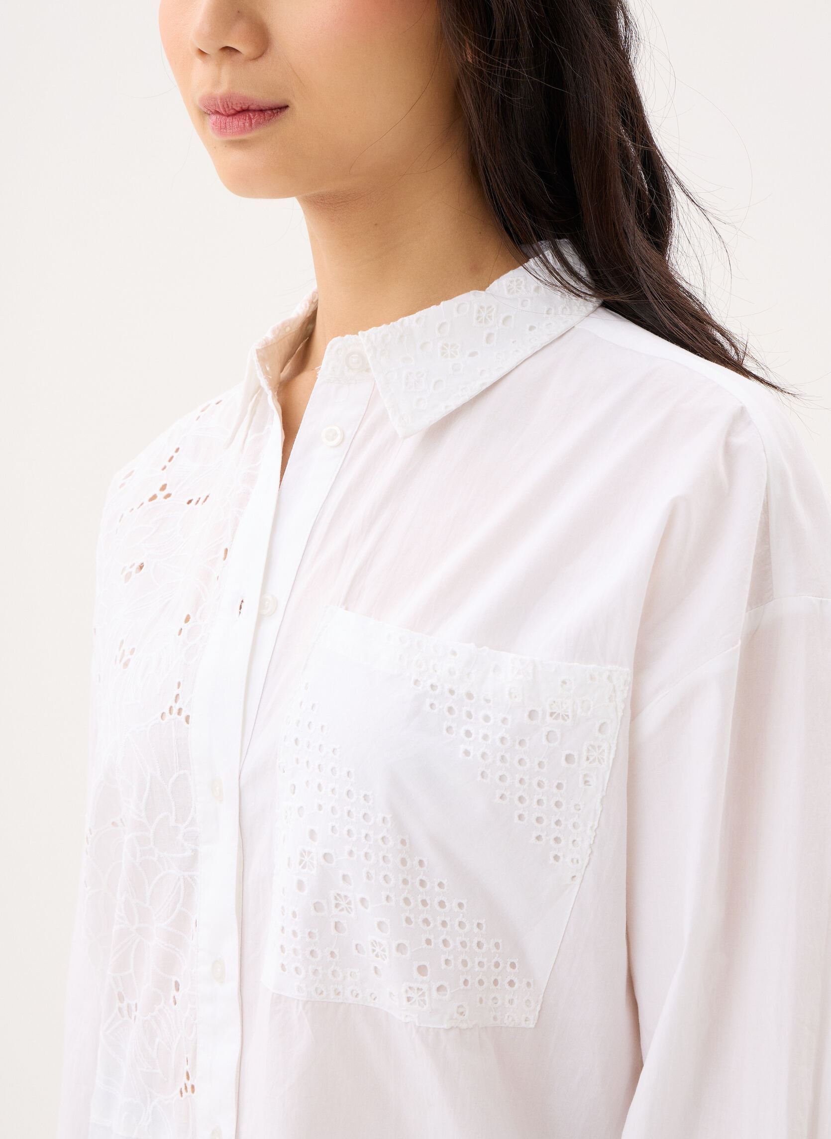 Hemden Byjessel Long Shirt dames wit B-Young Hemden Byjessel Long Shirt dames wit MARSHMALLOW