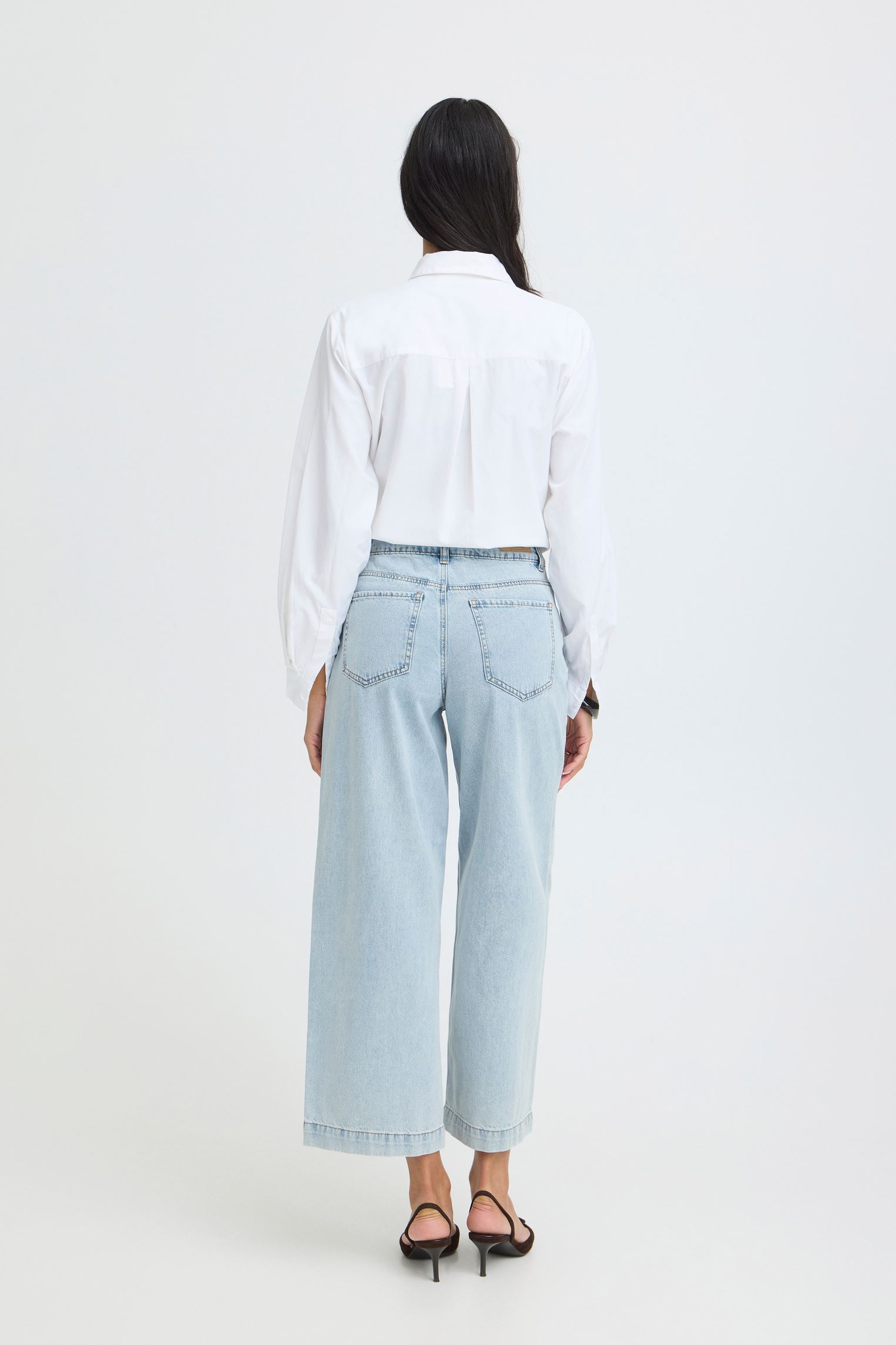 Jeans droit Bykielo Emb Jeans femme bleu B-Young Jeans droit Bykielo Emb Jeans femme bleu LIGTH BLUE DENIM