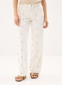 Jeans droit Bykimu Emb Jeans femme blanc