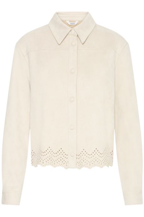 B-Young Hemden Bytomira Laser Shirt dames beige