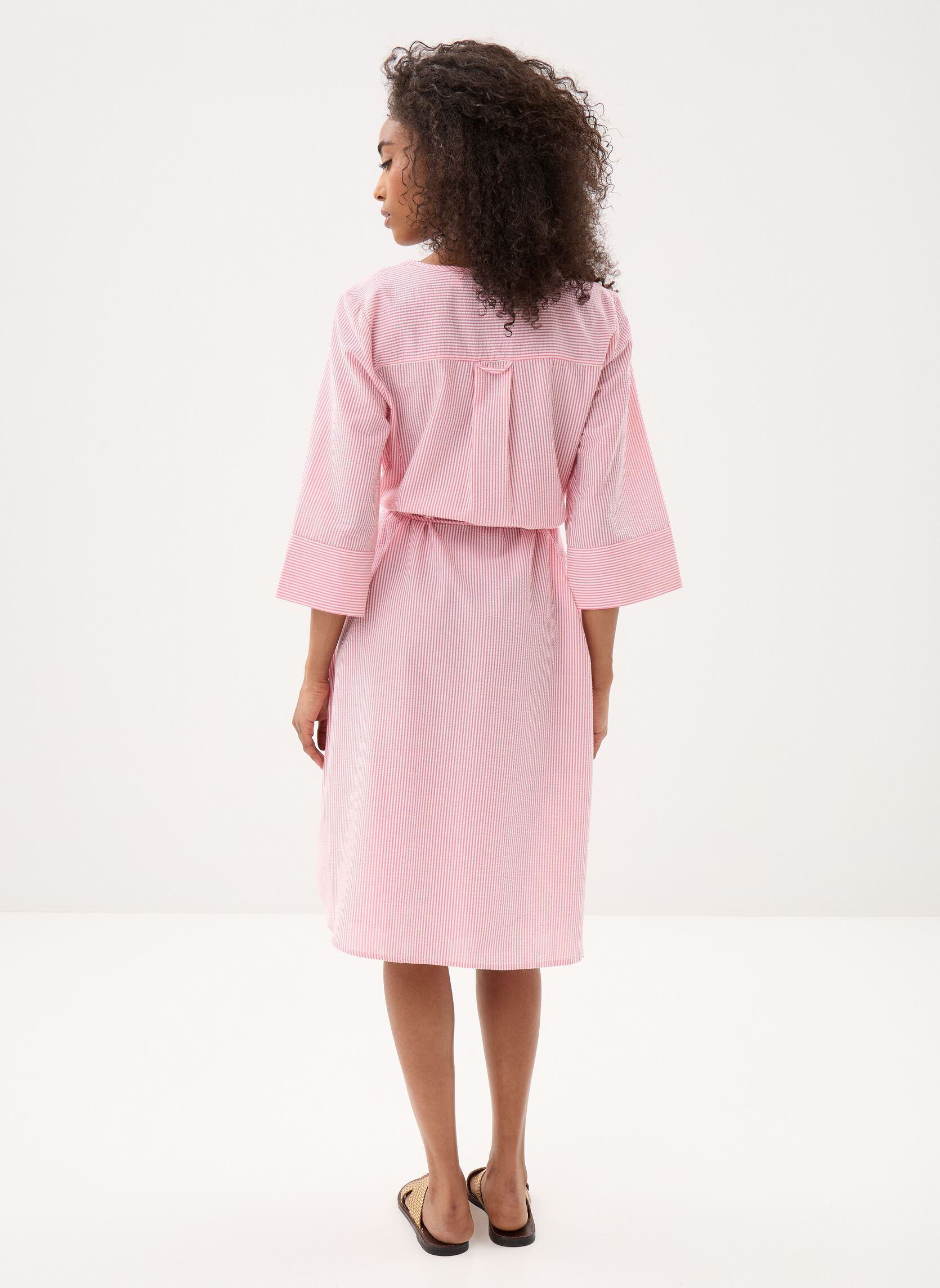 Kleider Byime Shirt Dress damen rosa B-Young Kleider Byime Shirt Dress damen rosa Raspberry Rose Stripe