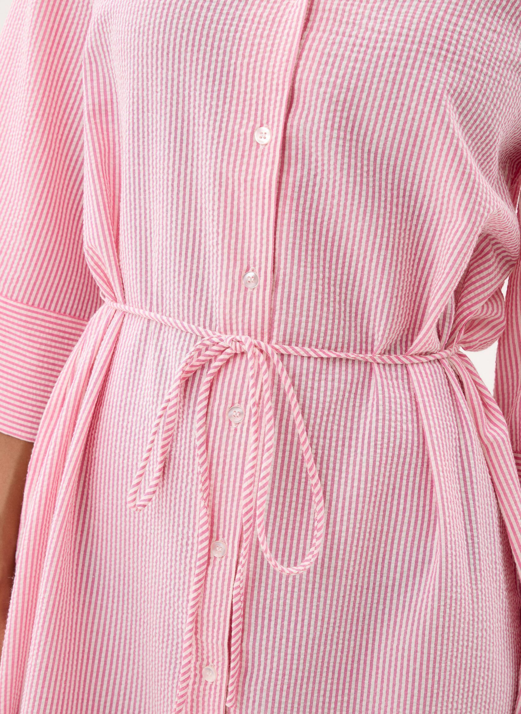 Kleider Byime Shirt Dress damen rosa B-Young Kleider Byime Shirt Dress damen rosa Raspberry Rose Stripe