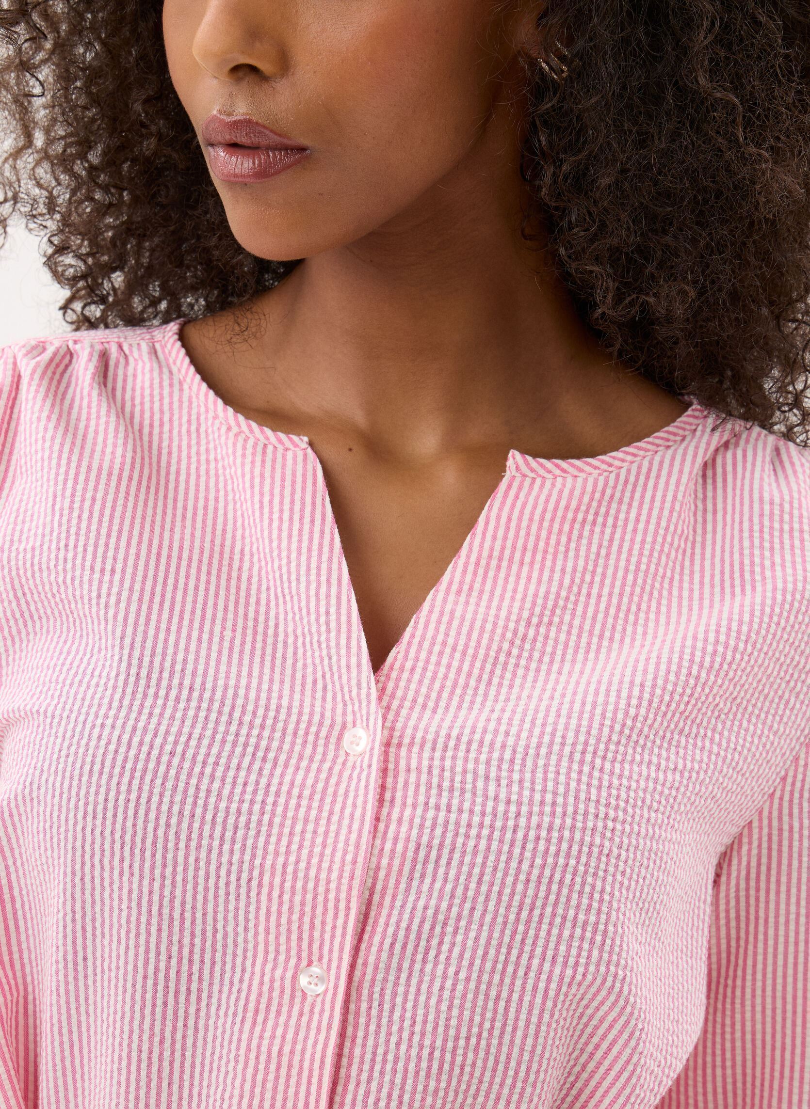 Kleider Byime Shirt Dress damen rosa B-Young Kleider Byime Shirt Dress damen rosa Raspberry Rose Stripe
