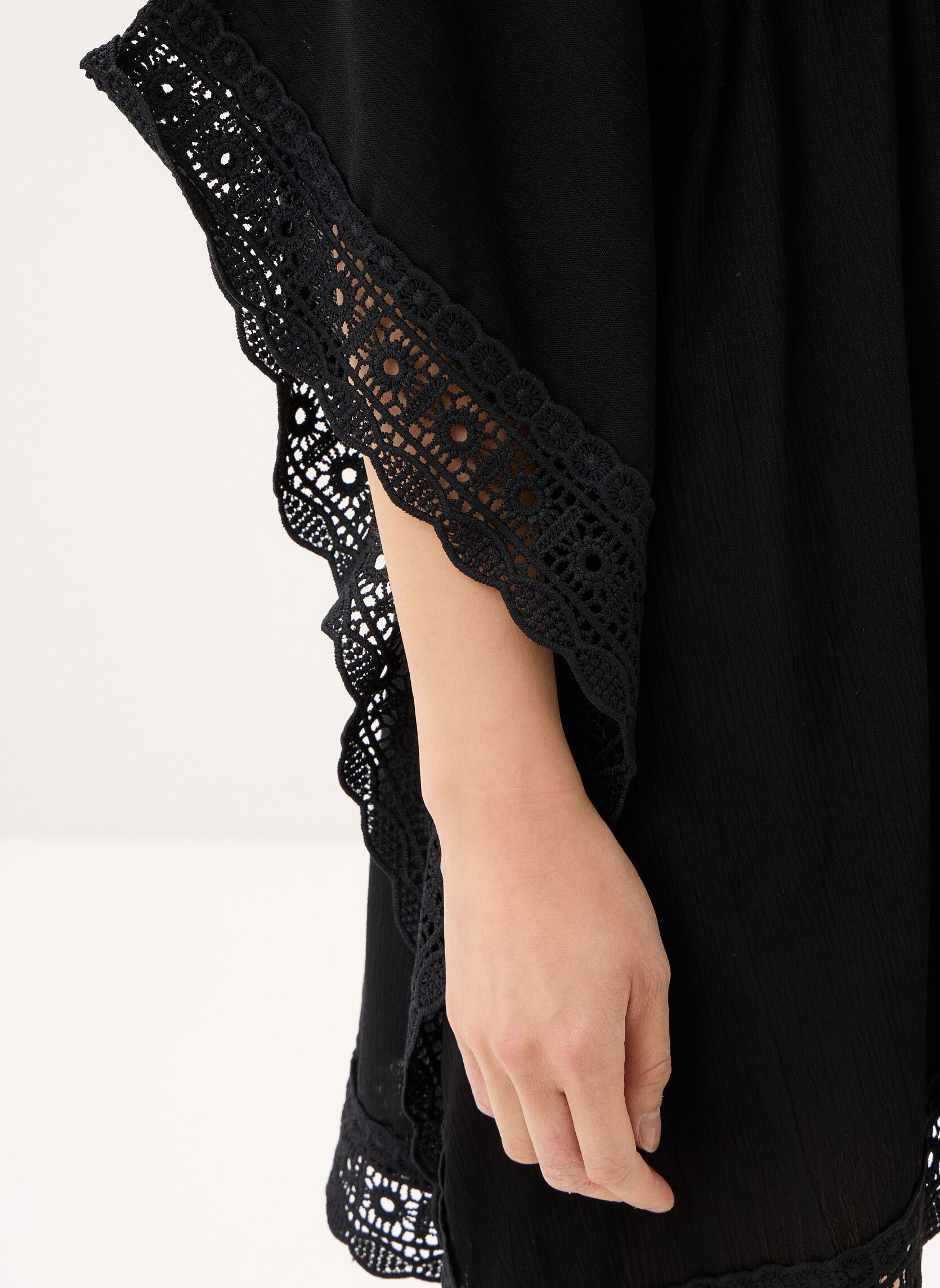 Robes Byveva Beach Cover femme noir B-Young Robes Byveva Beach Cover femme noir METEORITE