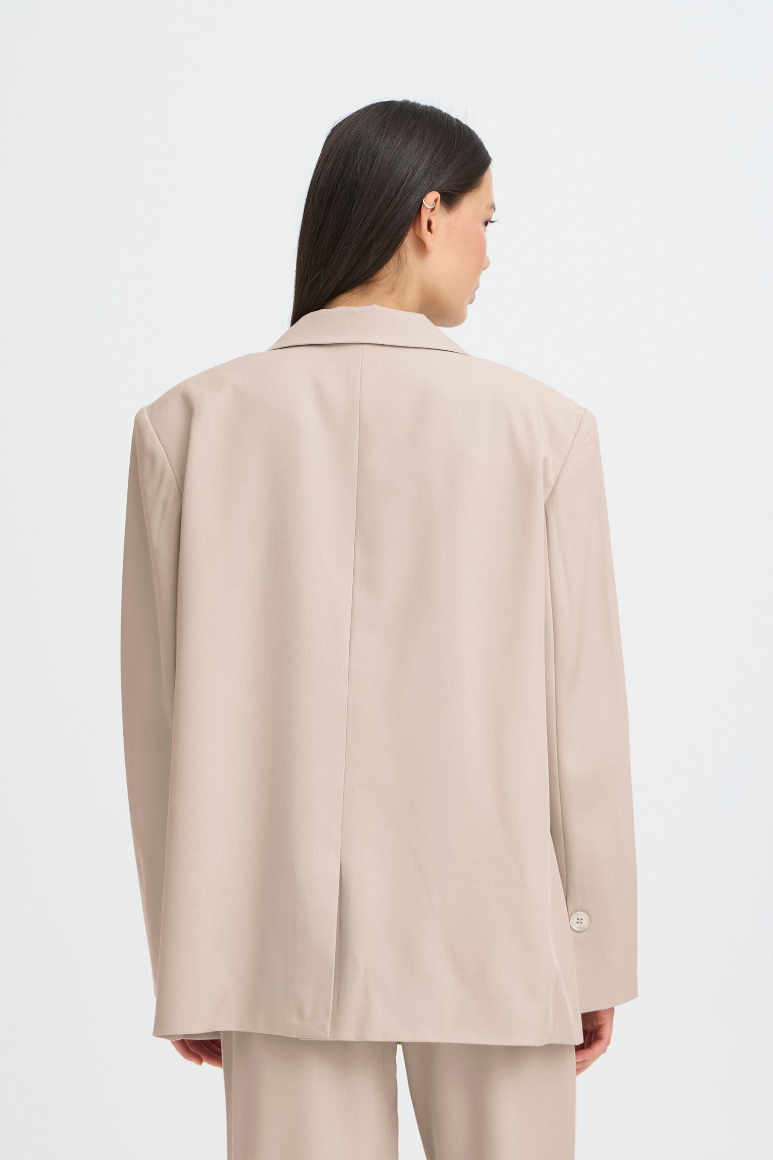Blazer Ihfava Oversize Bl damen grau Ichi Blazer Ihfava Oversize Bl damen grau DOVE MELANGE