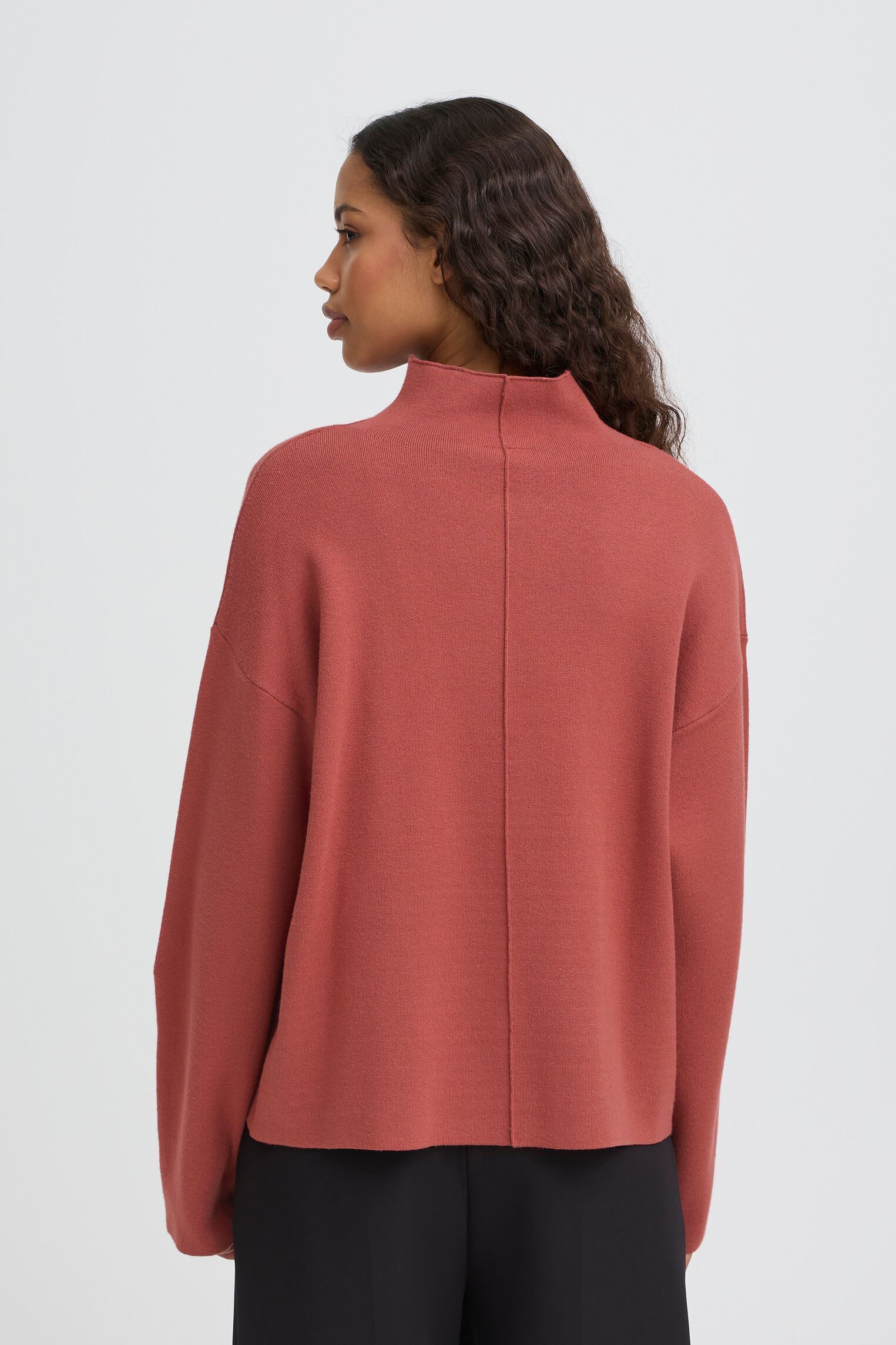 Pulls Ihballia Ls3 femme orange Ichi Pulls Ihballia Ls3 femme orange Cowhide