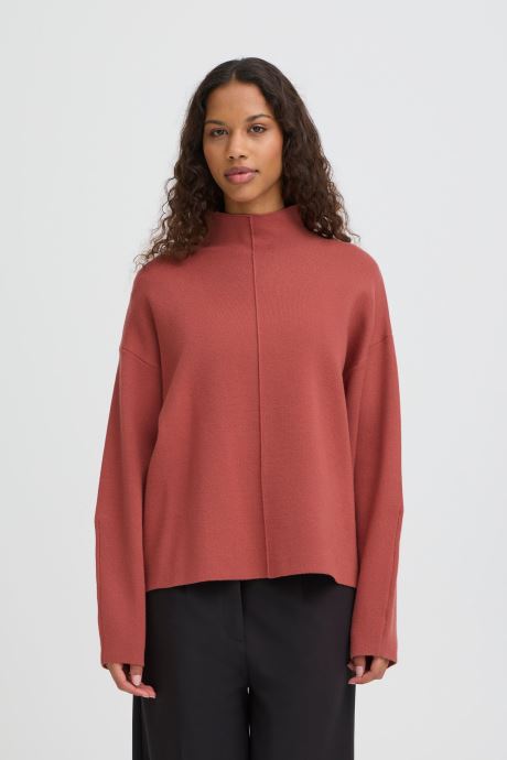 Ichi Pullover Ihballia Ls3 damen orange