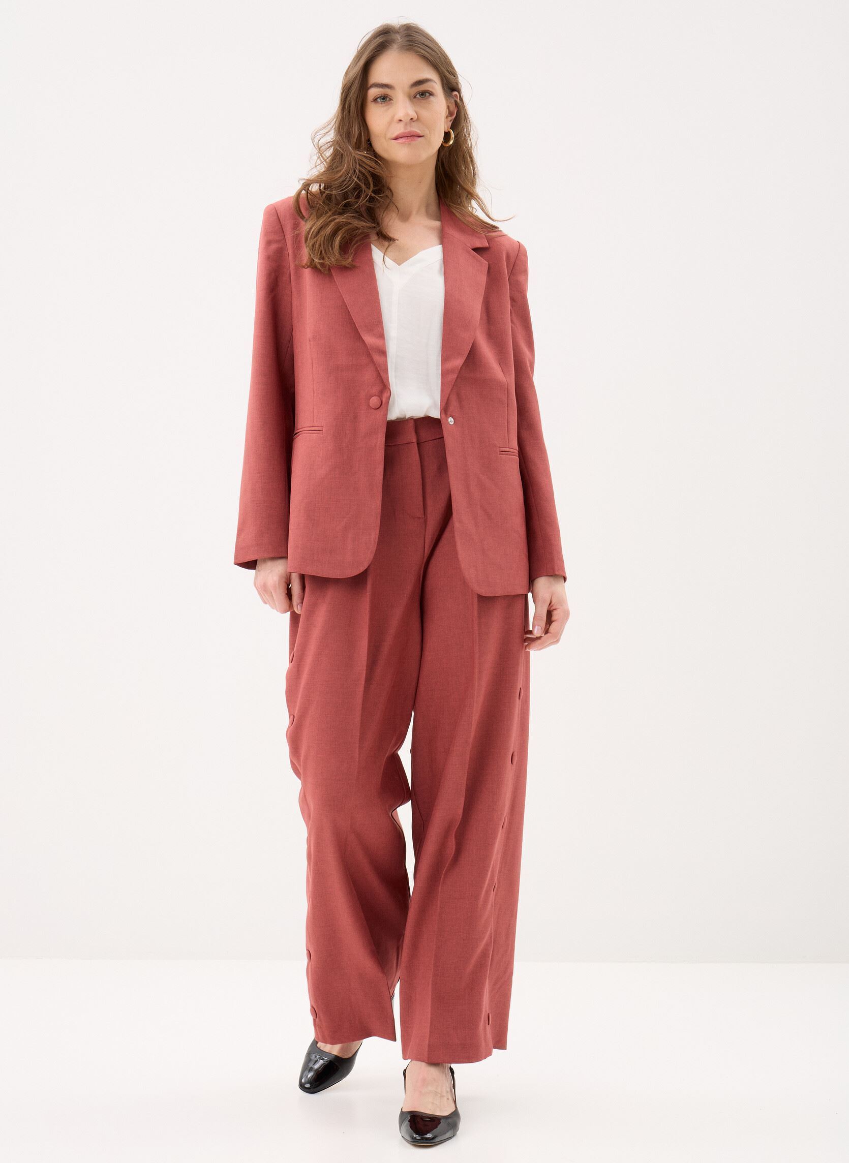 Vestes de blazer Ihlexi Bl10 femme orange Ichi Vestes de blazer Ihlexi Bl10 femme orange Cowhide Melange