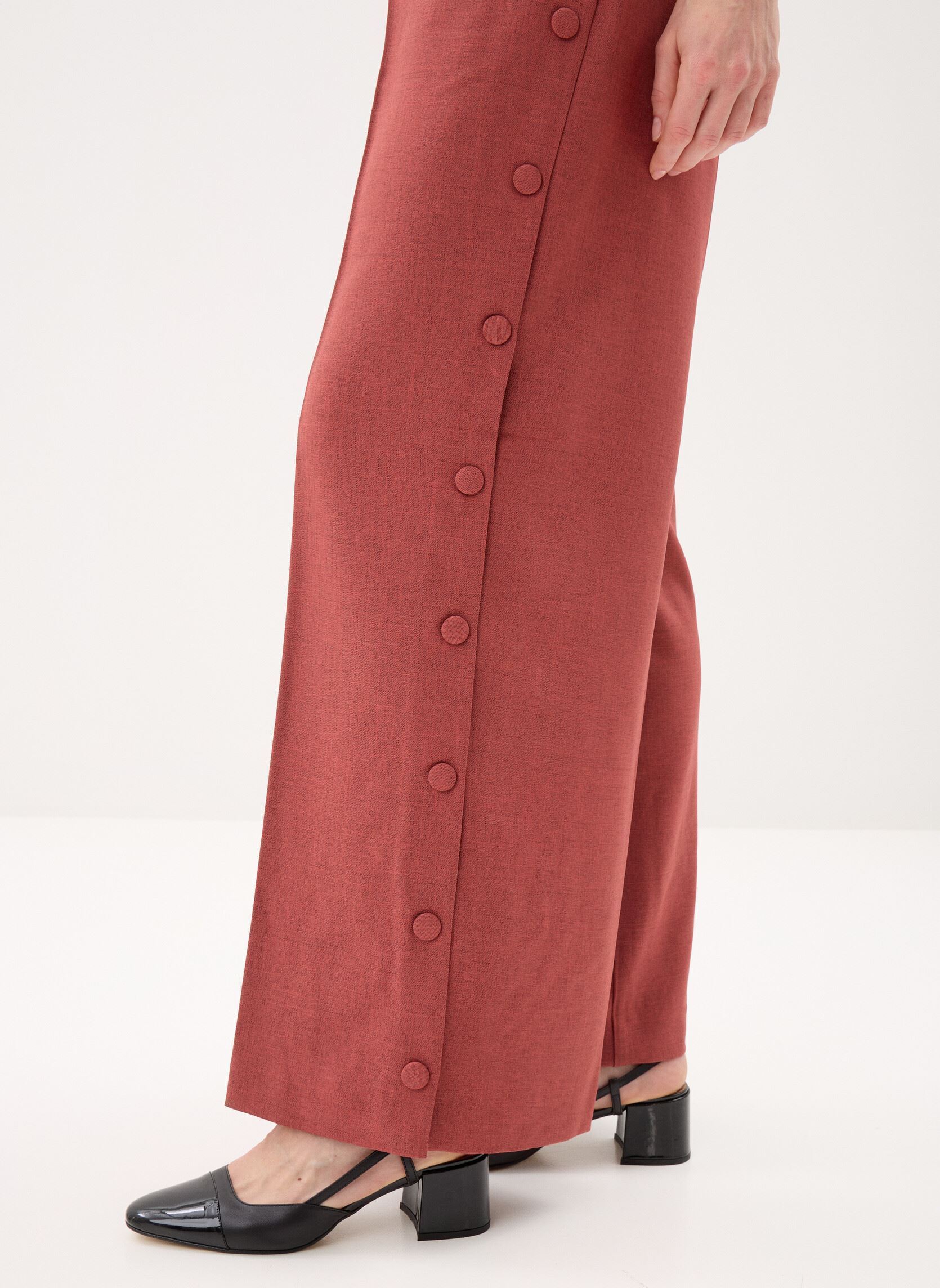 Pantalons larges Lexi Pa12 femme orange Ichi Pantalons larges Lexi Pa12 femme orange Cowhide Melange