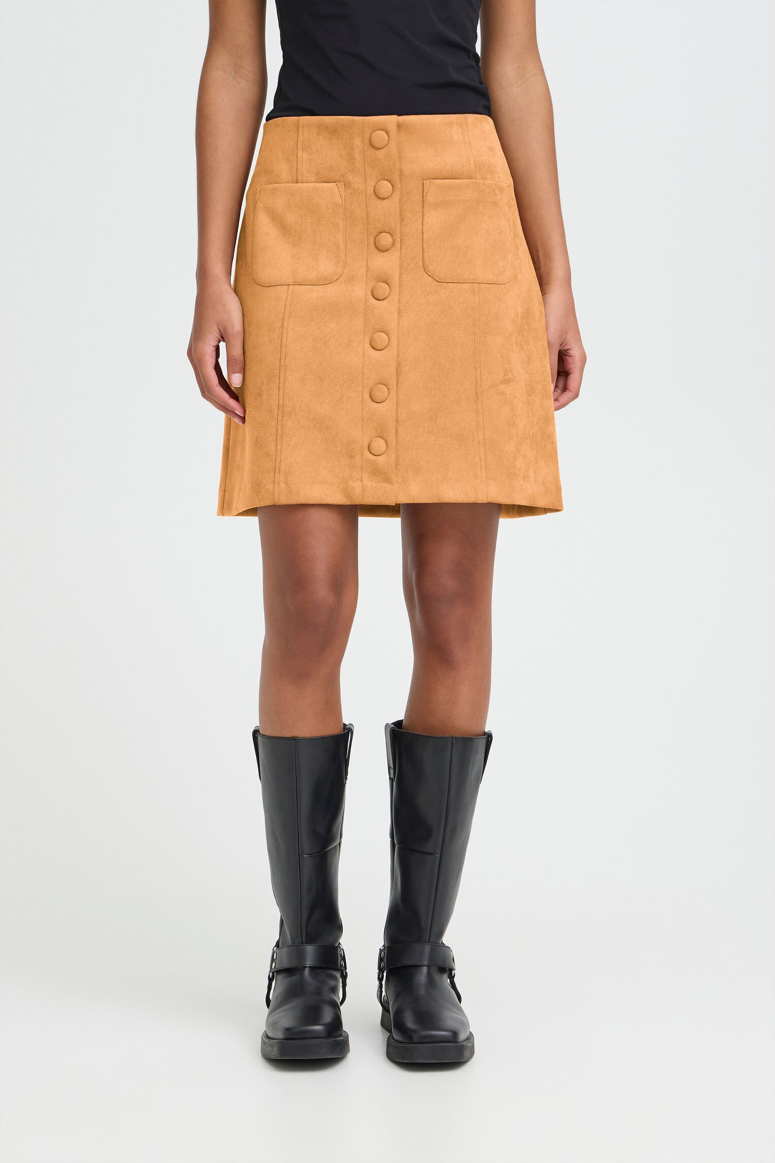 Jupes courtes Ihcrevo Sk femme marron Ichi Jupes courtes Ihcrevo Sk femme marron Almond