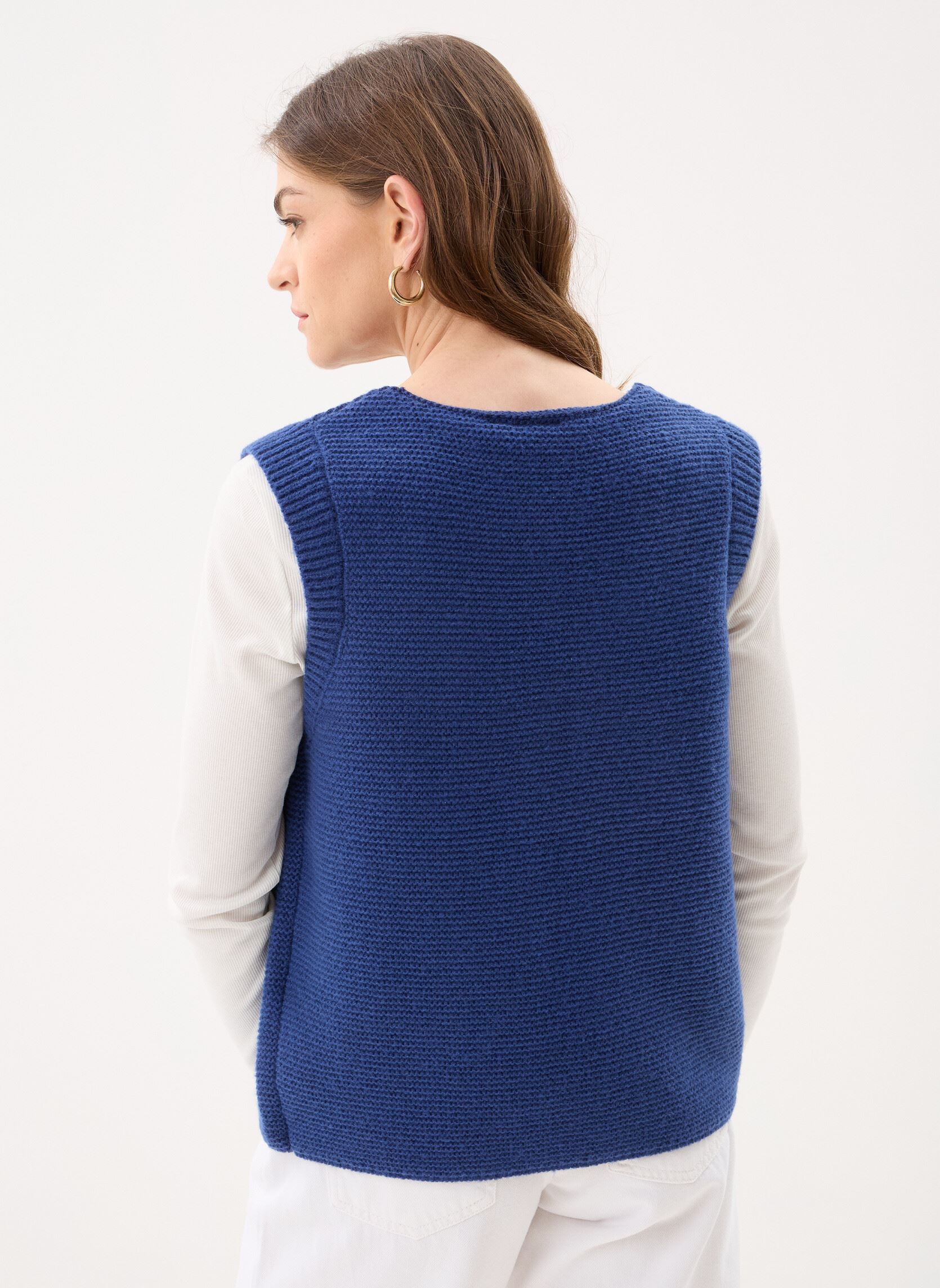 Strickjacken und Westen Ihdemisa Wa damen blau Ichi Strickjacken und Westen Ihdemisa Wa damen blau BLUEPRINT
