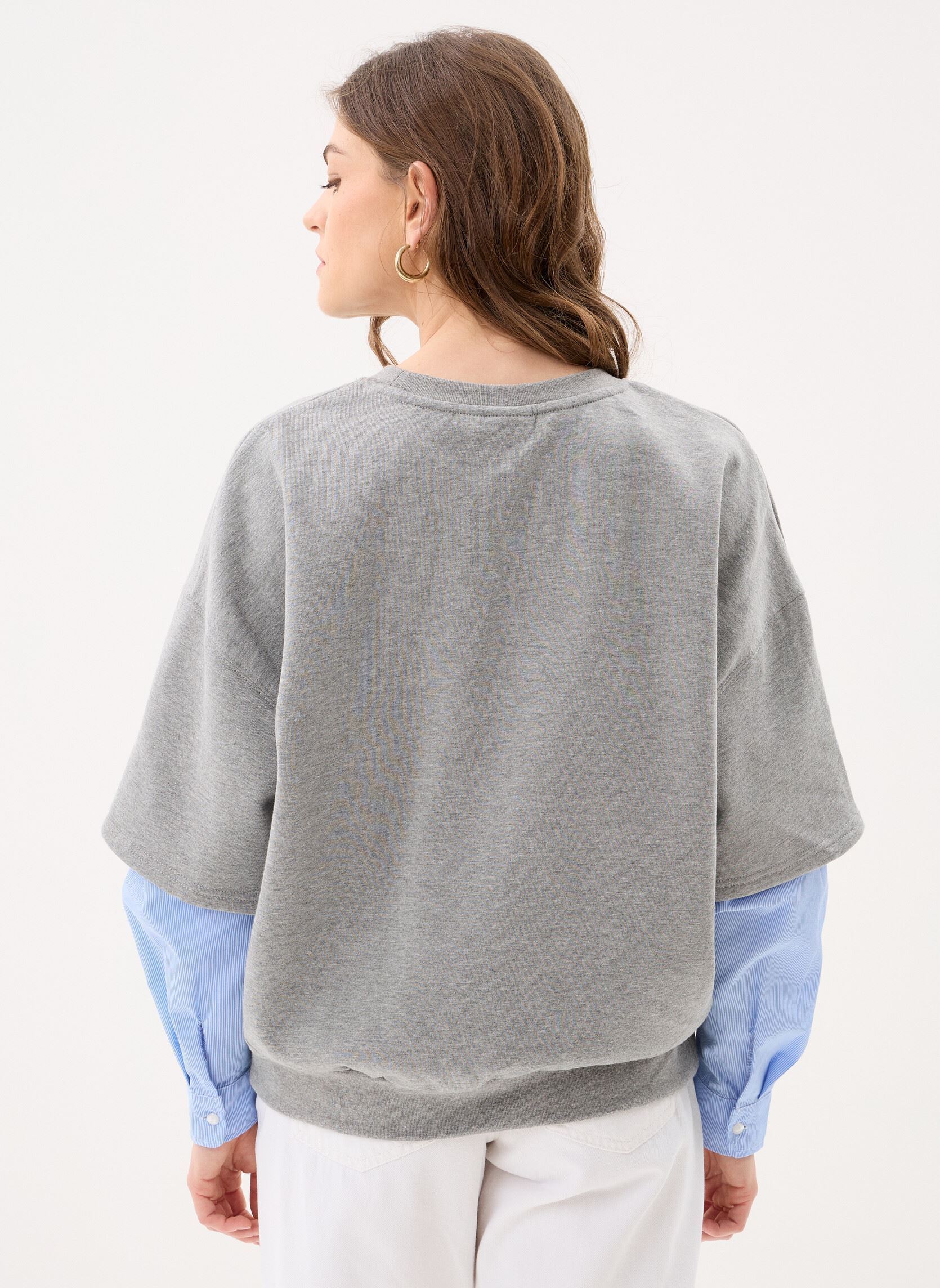 Sweatshirts Iholinne Mix Sw femme gris Ichi Sweatshirts Iholinne Mix Sw femme gris GREY MELANGE